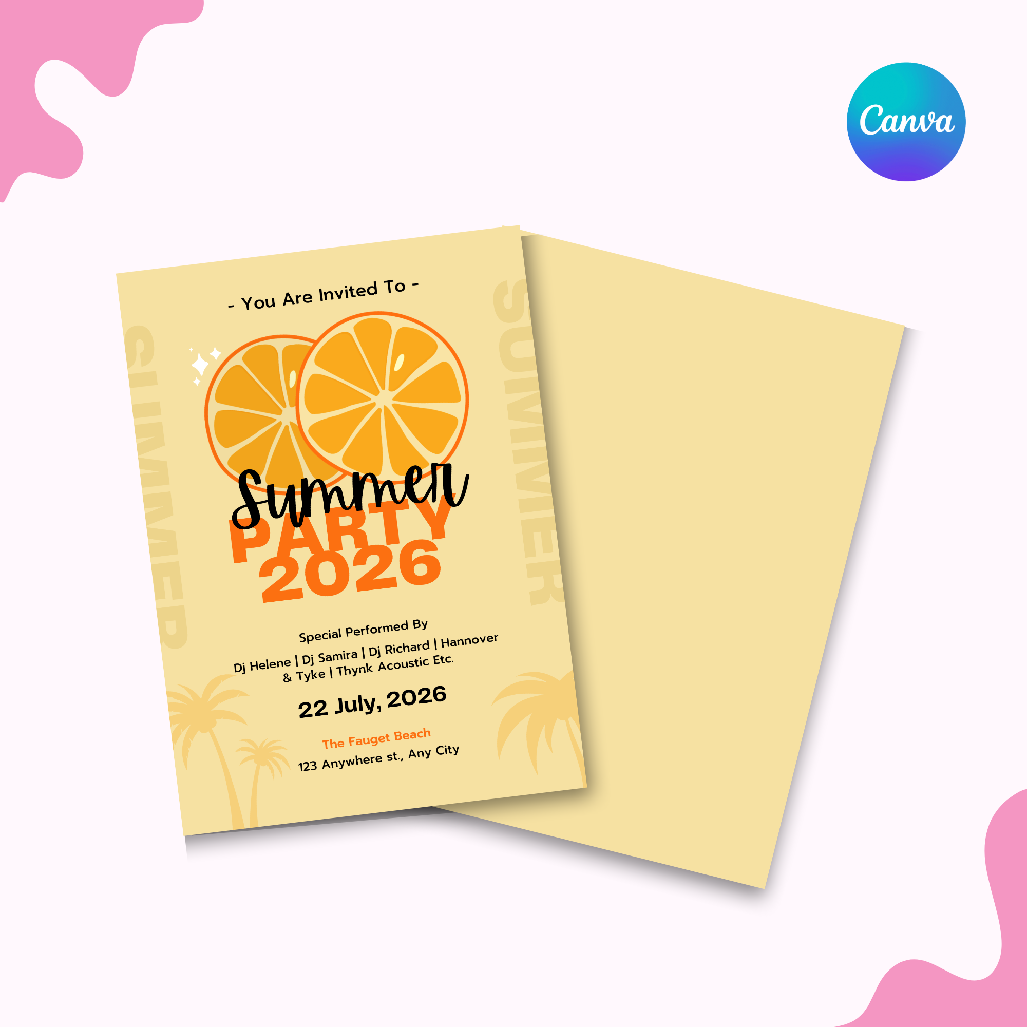 Summer Citrus Invitation