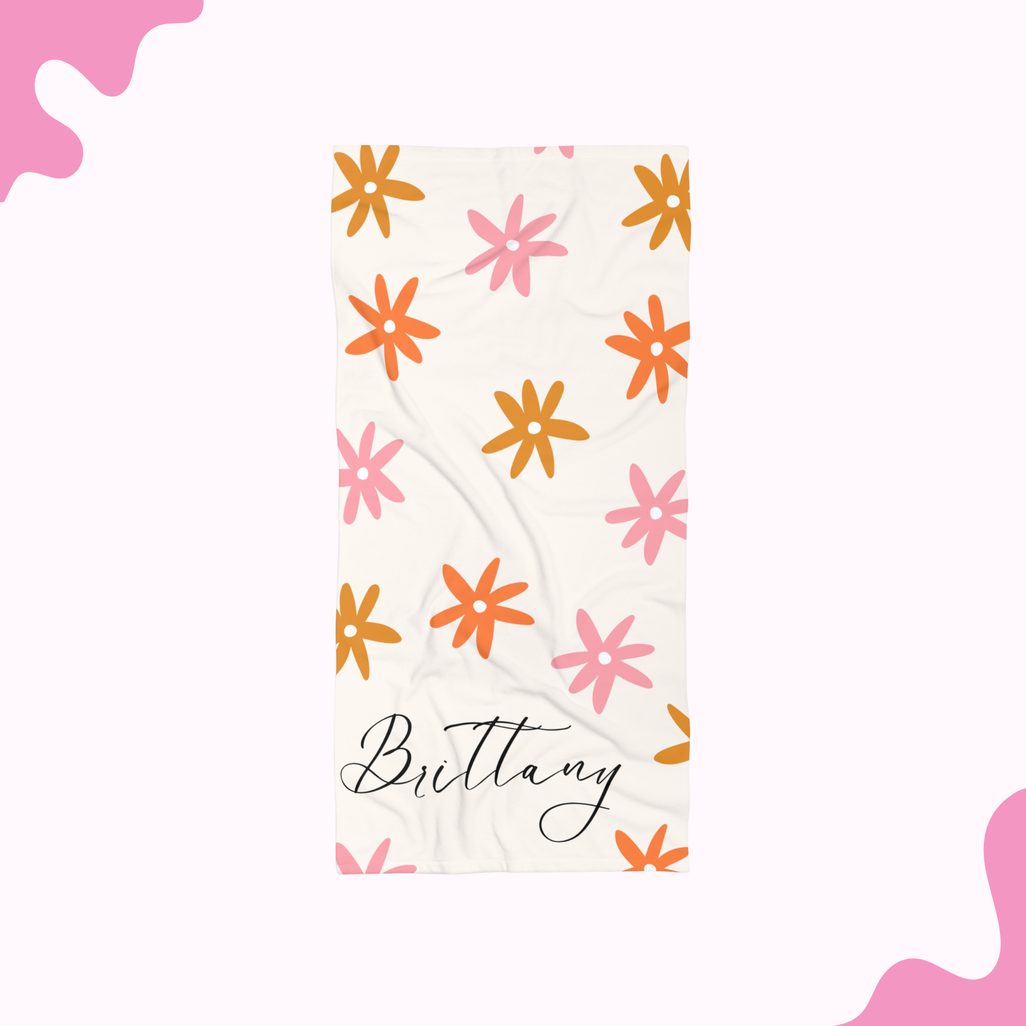 Happy Florals Beach Towel