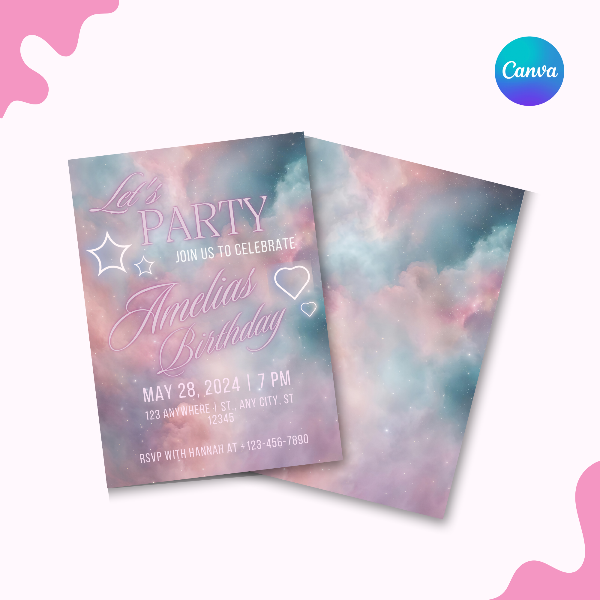 Aura Clouds Invitation