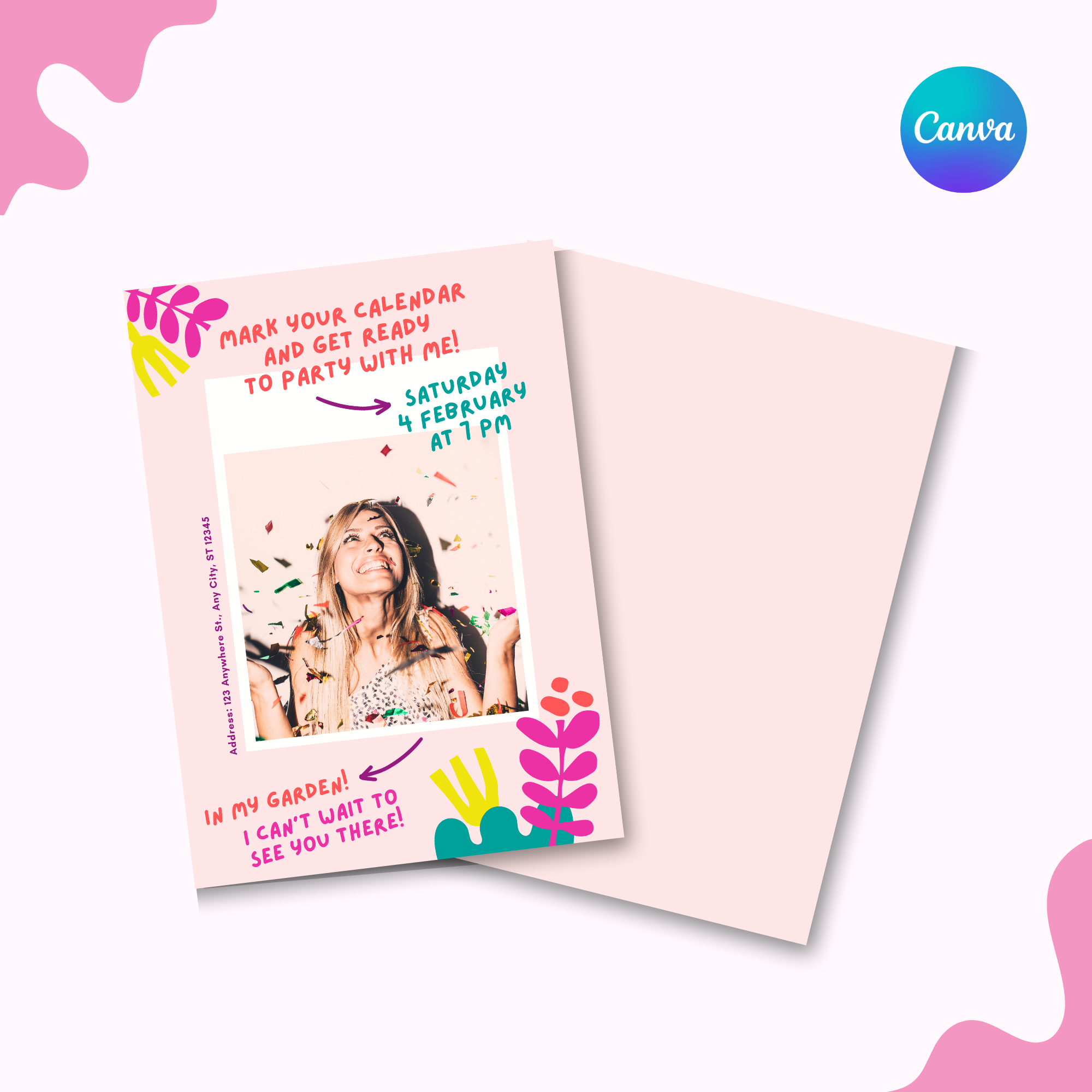 Colorful Garden Invitation