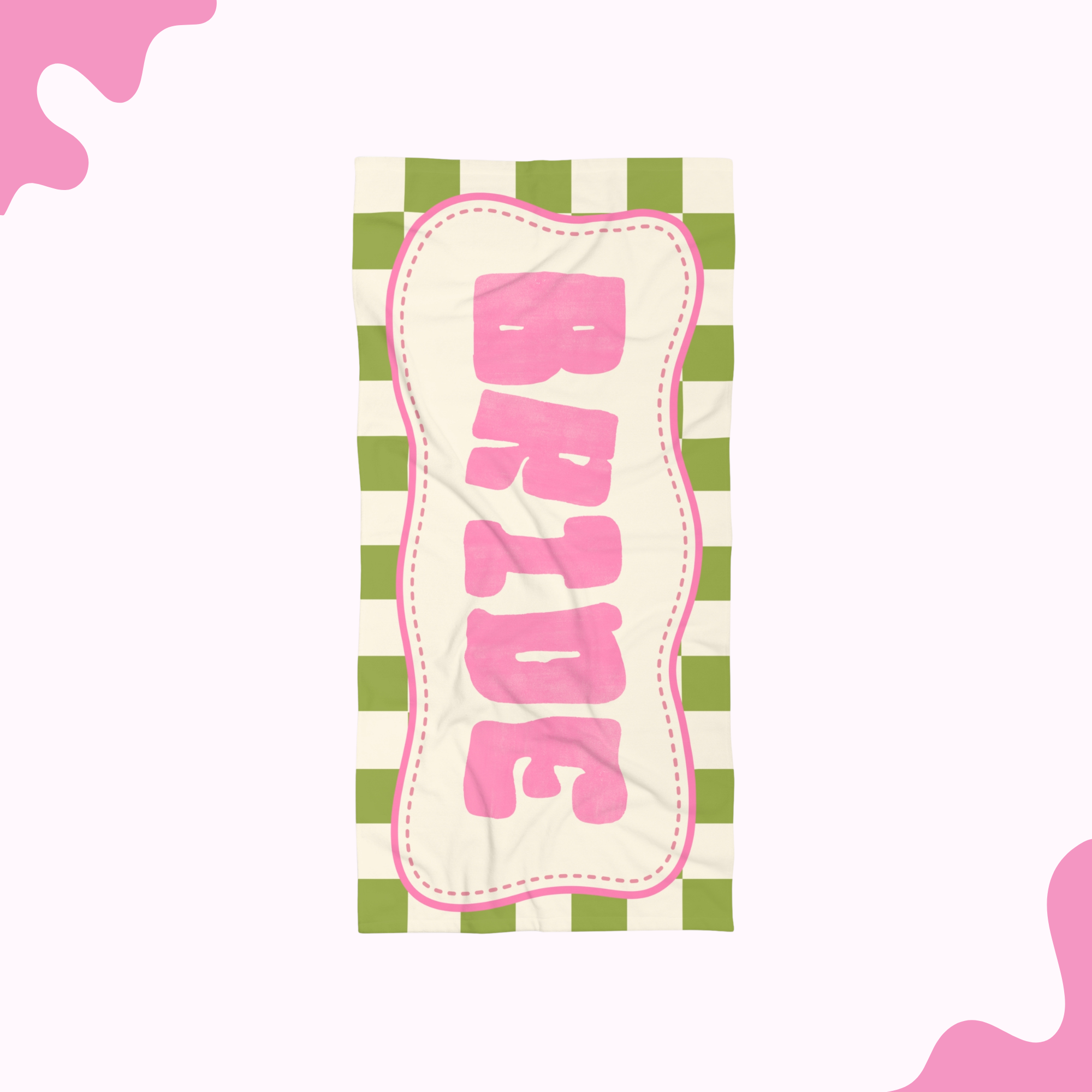 Checker Bride Beach Towel