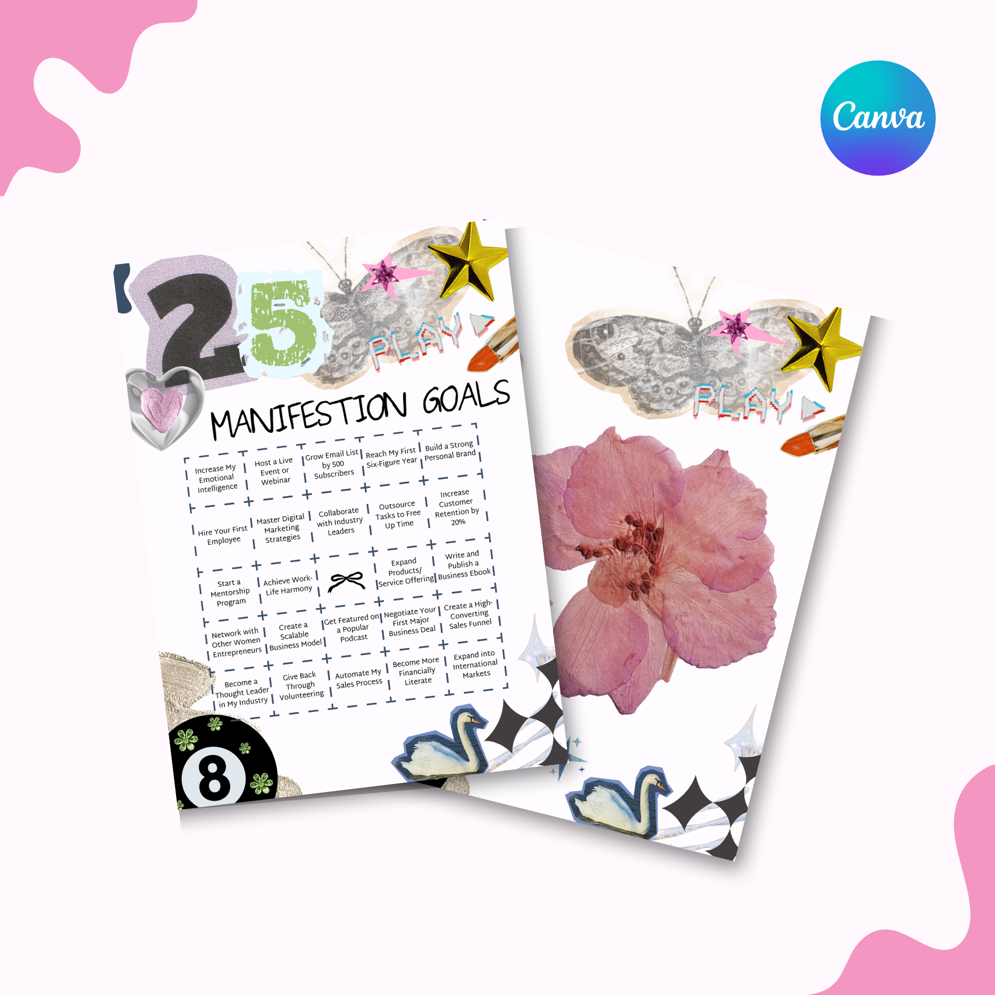 Manifestation Bingo Card