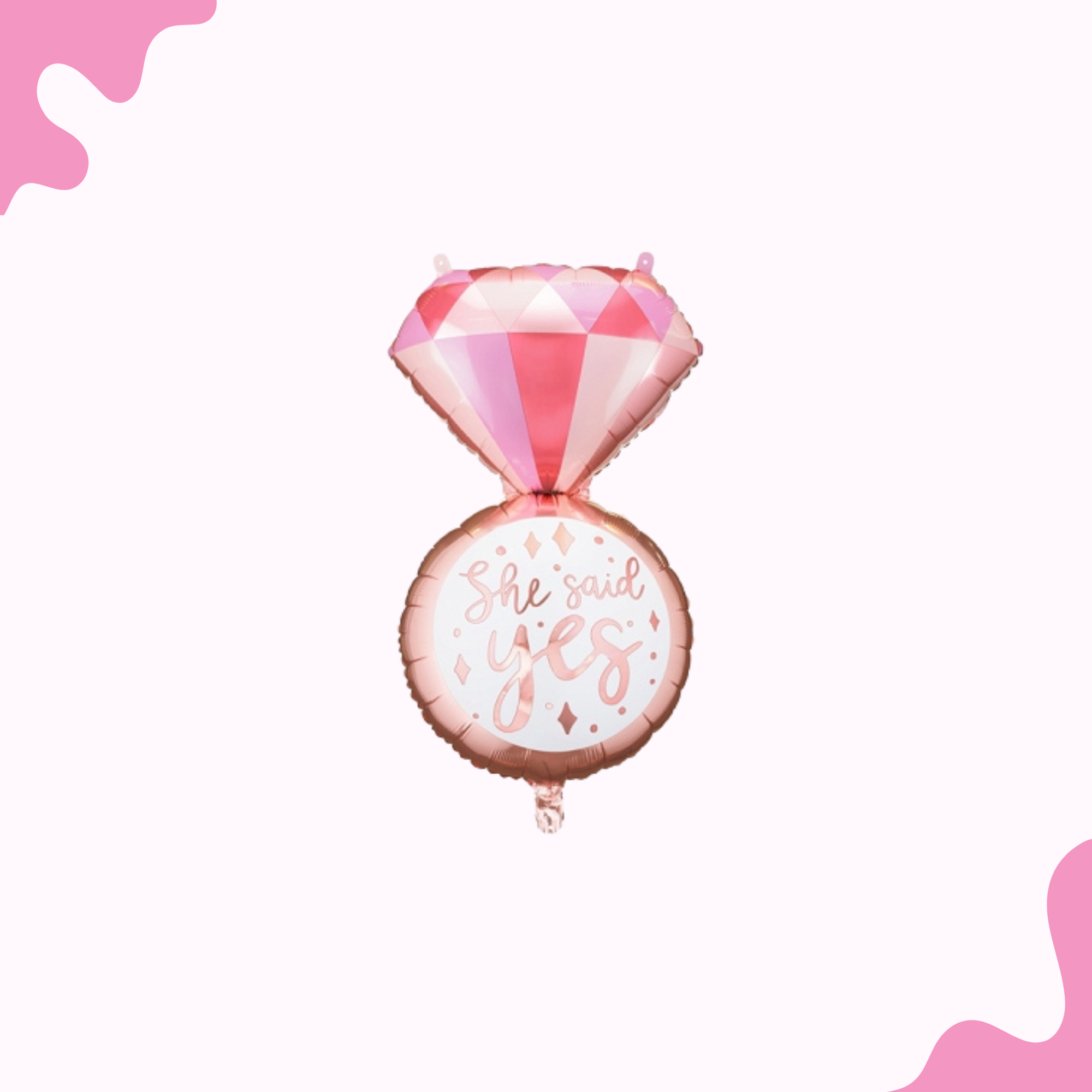 Pink Diamond Ring Balloon
