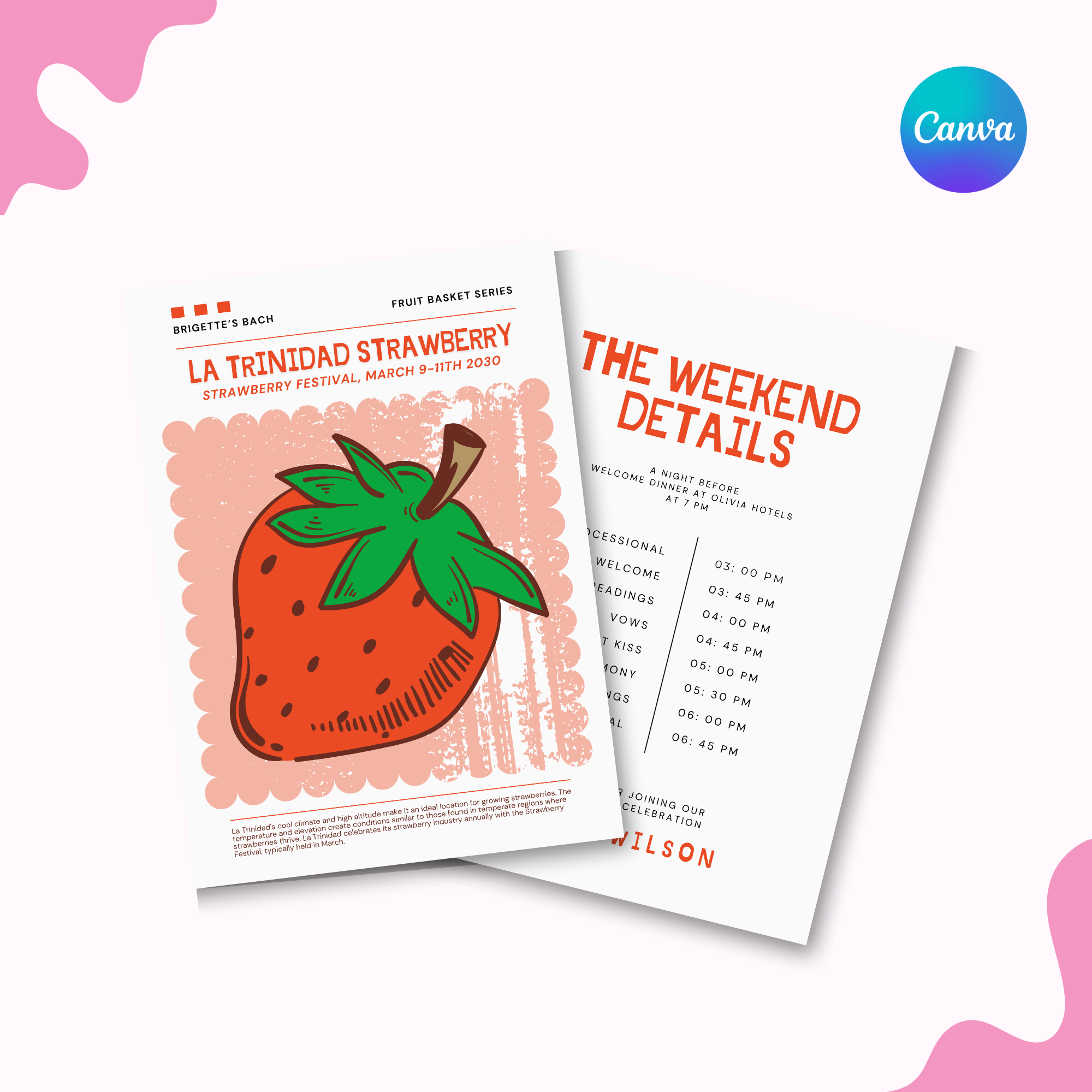 Strawberry Girl Itinerary