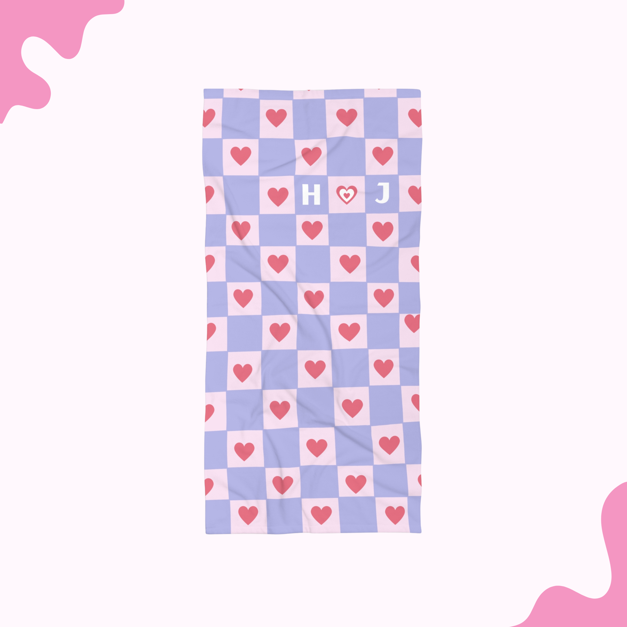 Me + Him Beach Towel