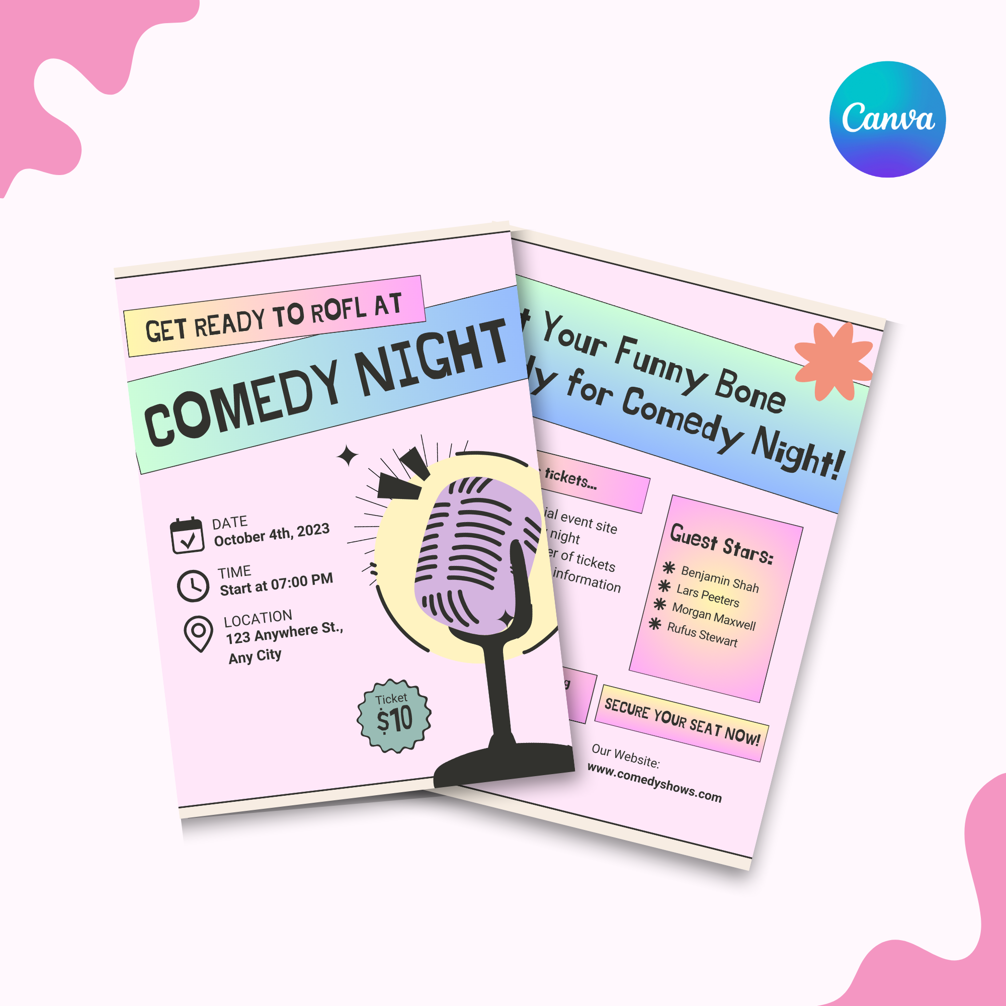 Comedy Night Invitation