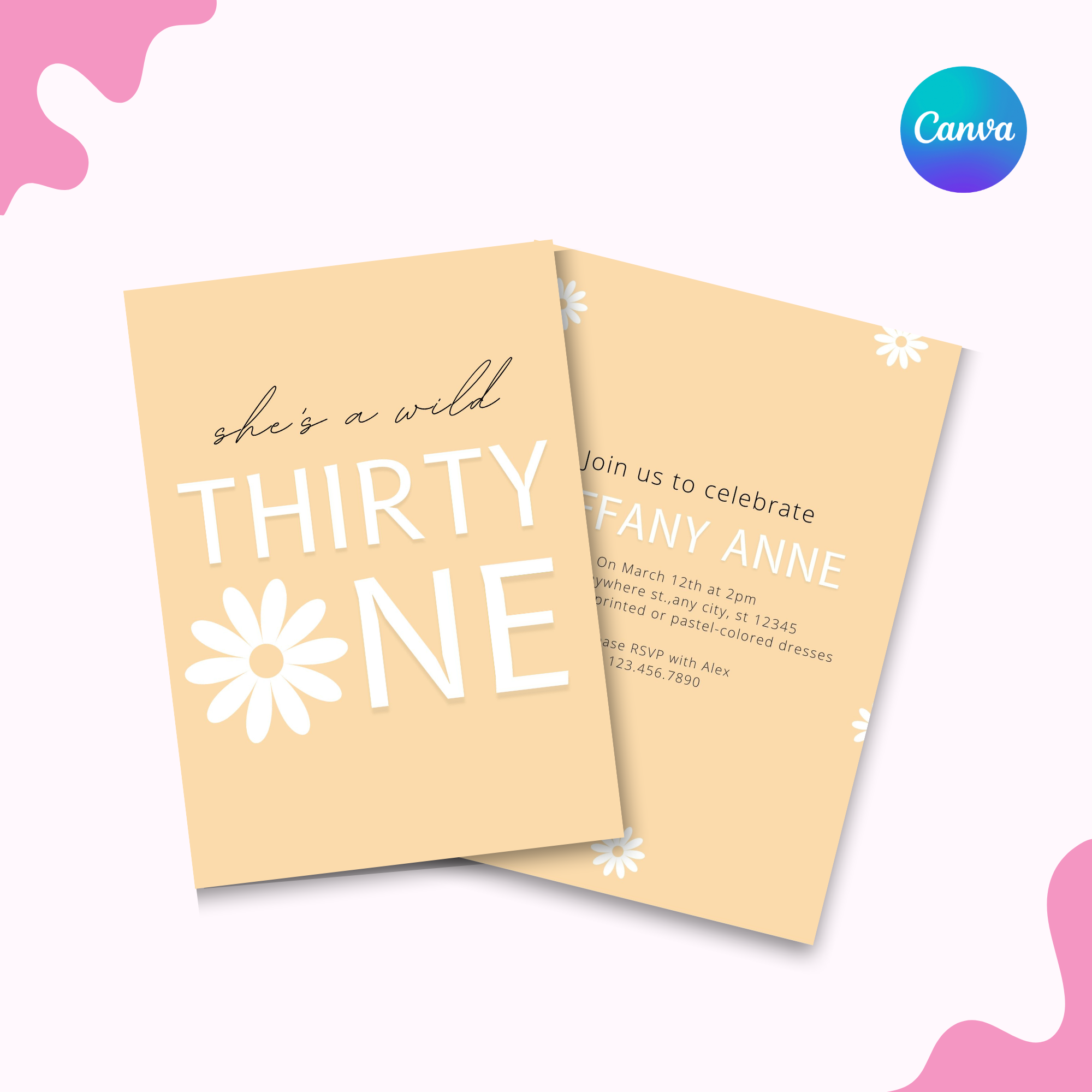 She's A Wild One Invitation