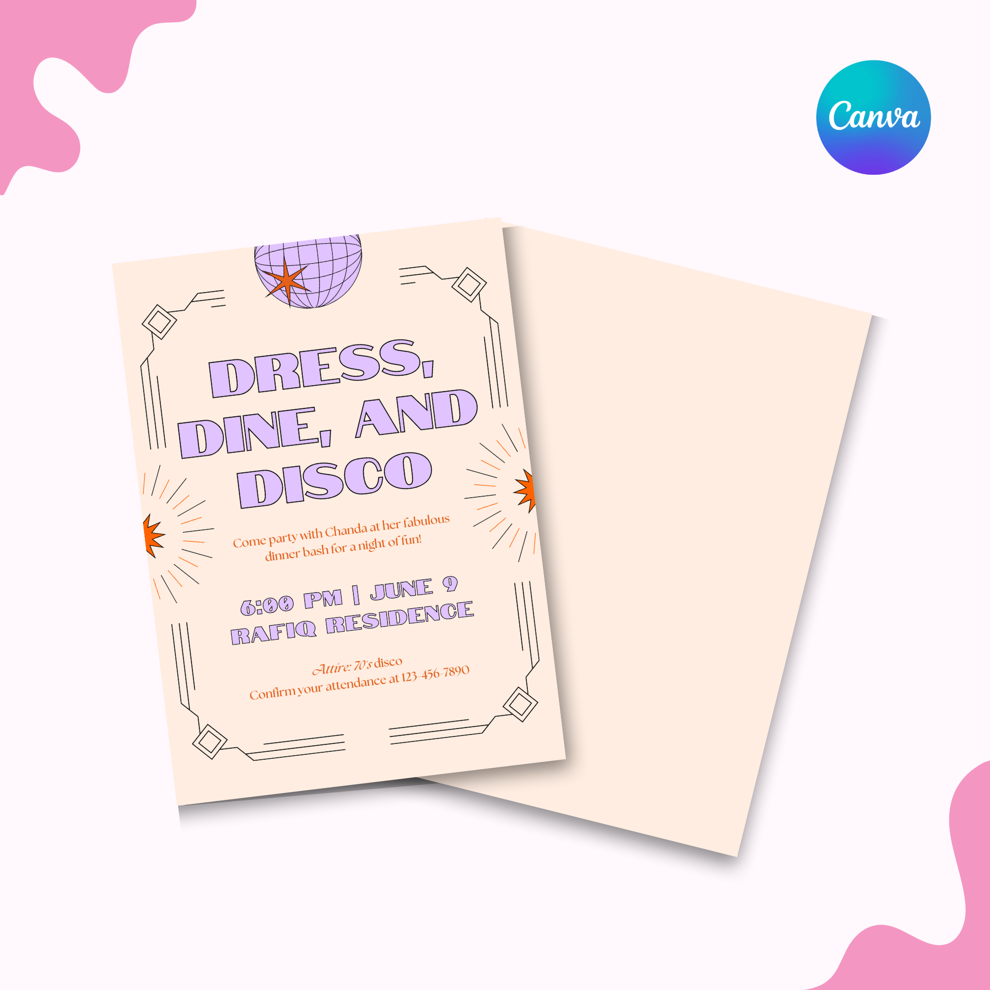 Gatsby Disco Invitation