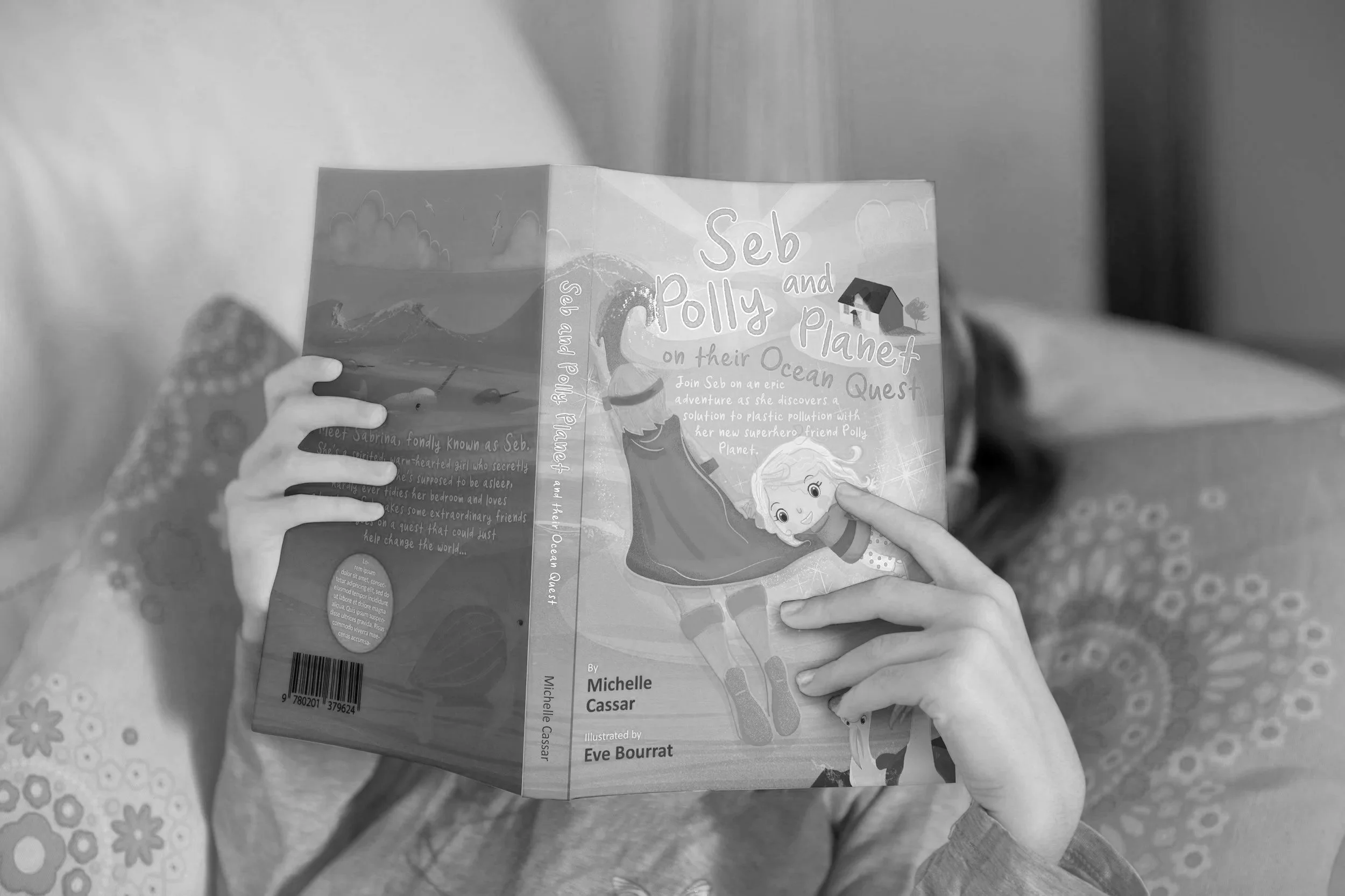 Child reading book