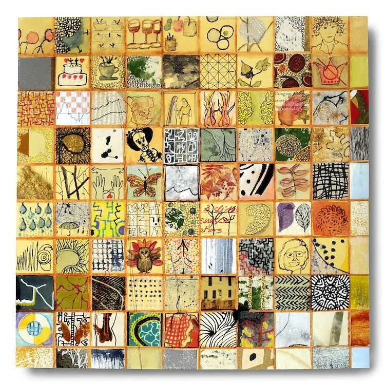 Quarter 1 (Oct 1 - Dec 20, 2025), 2025, mixed media, 12" x 12", 130 lb. Canson watercolor paper