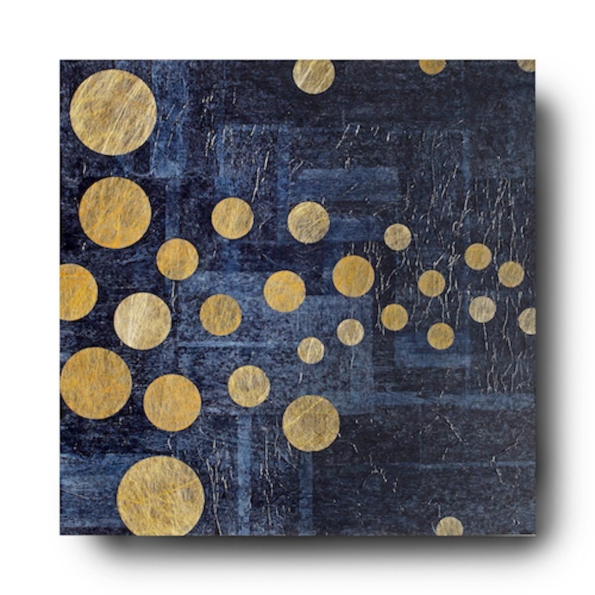 Being Empowered, 2022, mixed media (acrylic, paper), 16" x 16" on 2" cradle board