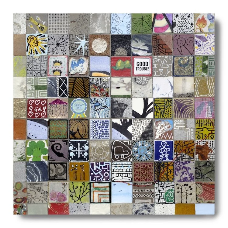 Quarter 2 (Jan 1 - Mar 22, 2026), 2026, mixed media, 12" x 12", 130 lb. Canson watercolor paper