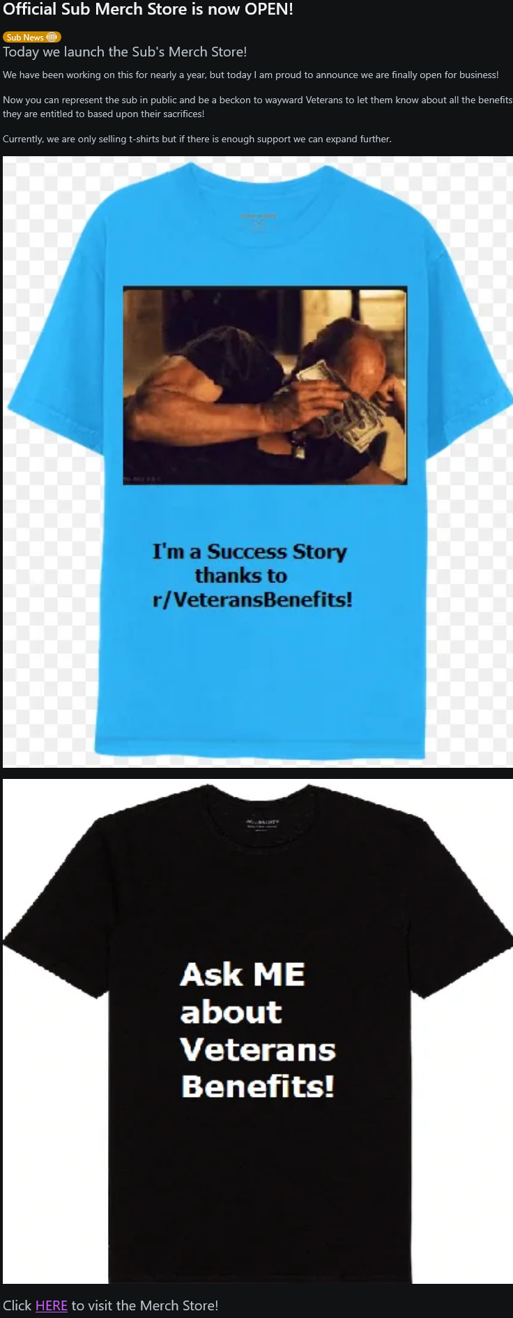 2023 r/VeteransBenefits April fools prank