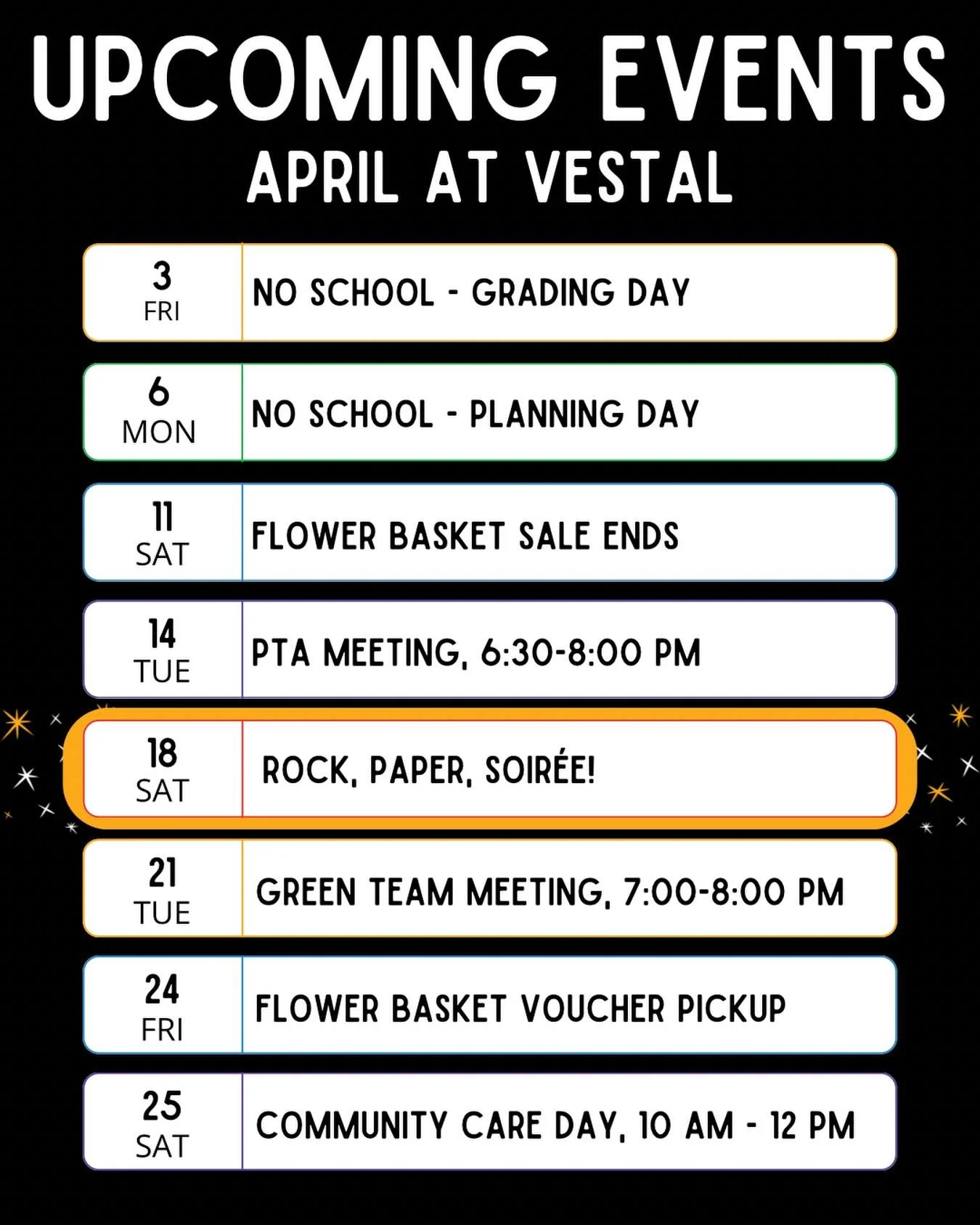 It&rsquo;s almost April! There is so much fun stuff coming up this month - including the SOIR&Eacute;E!! Check back here for more details on everything you see ◡̈