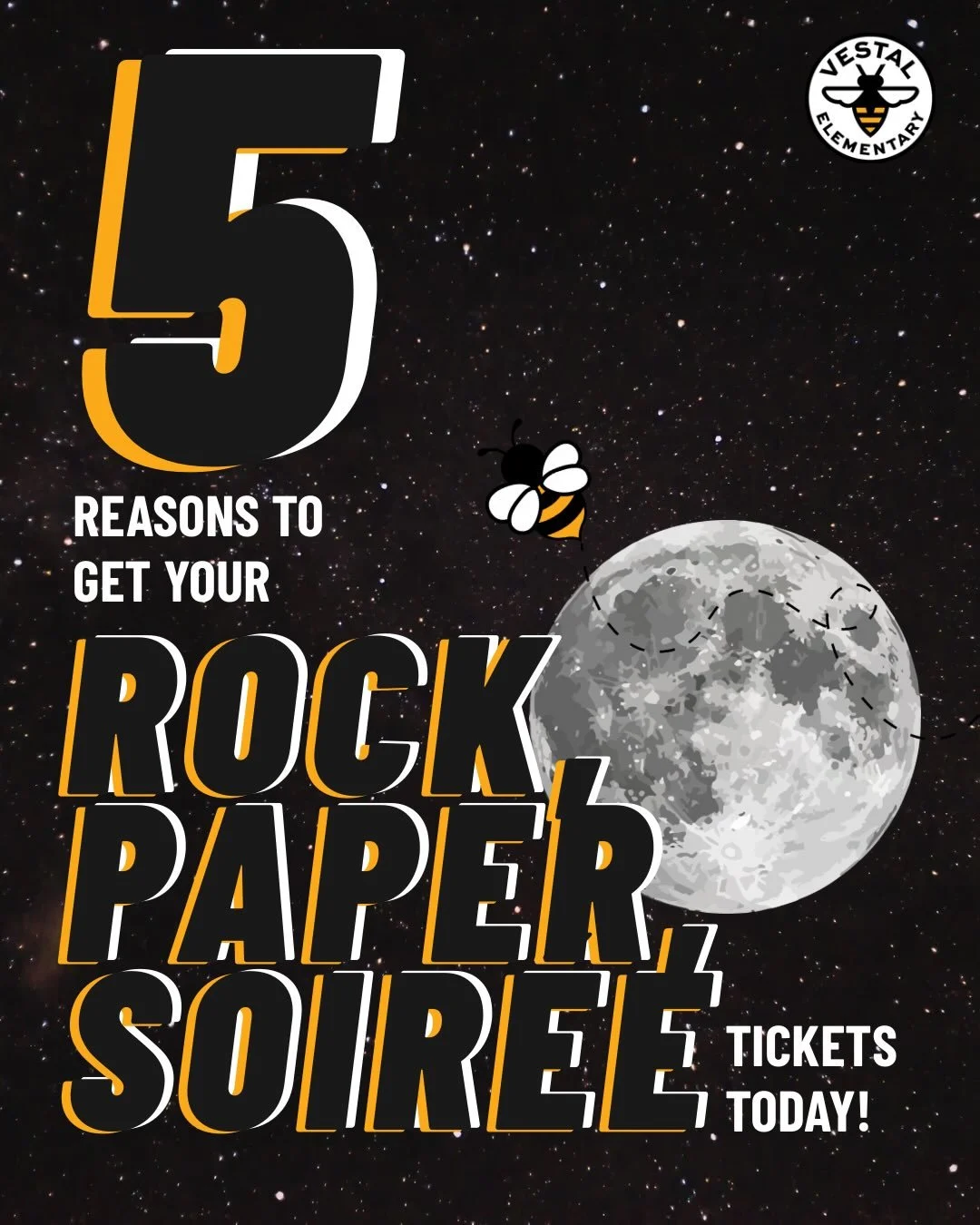 Tickets for the Rock, Paper, Soir&eacute;e are on sale now! There are so many reasons to buy yours today! Click our link in bio, screenshot and scan the QR code, or check out our &ldquo;SOIREE&rdquo; highlight!
