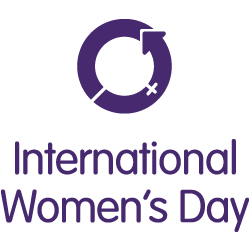 international women's day logo and event description with link to IWD website.
