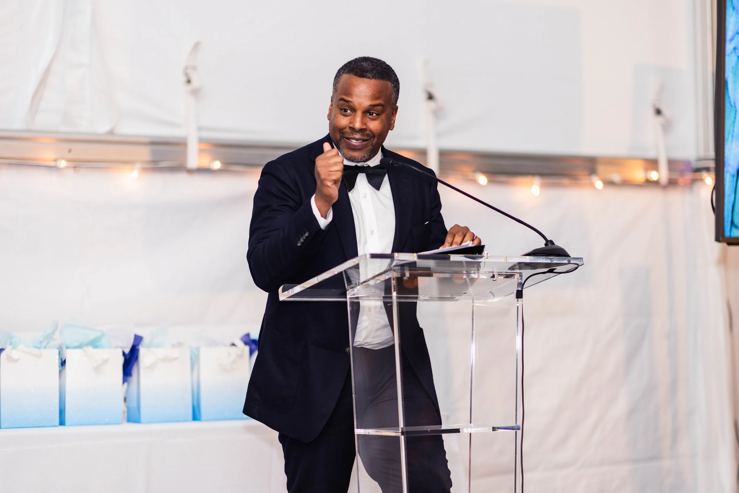 Speaker at a professional event