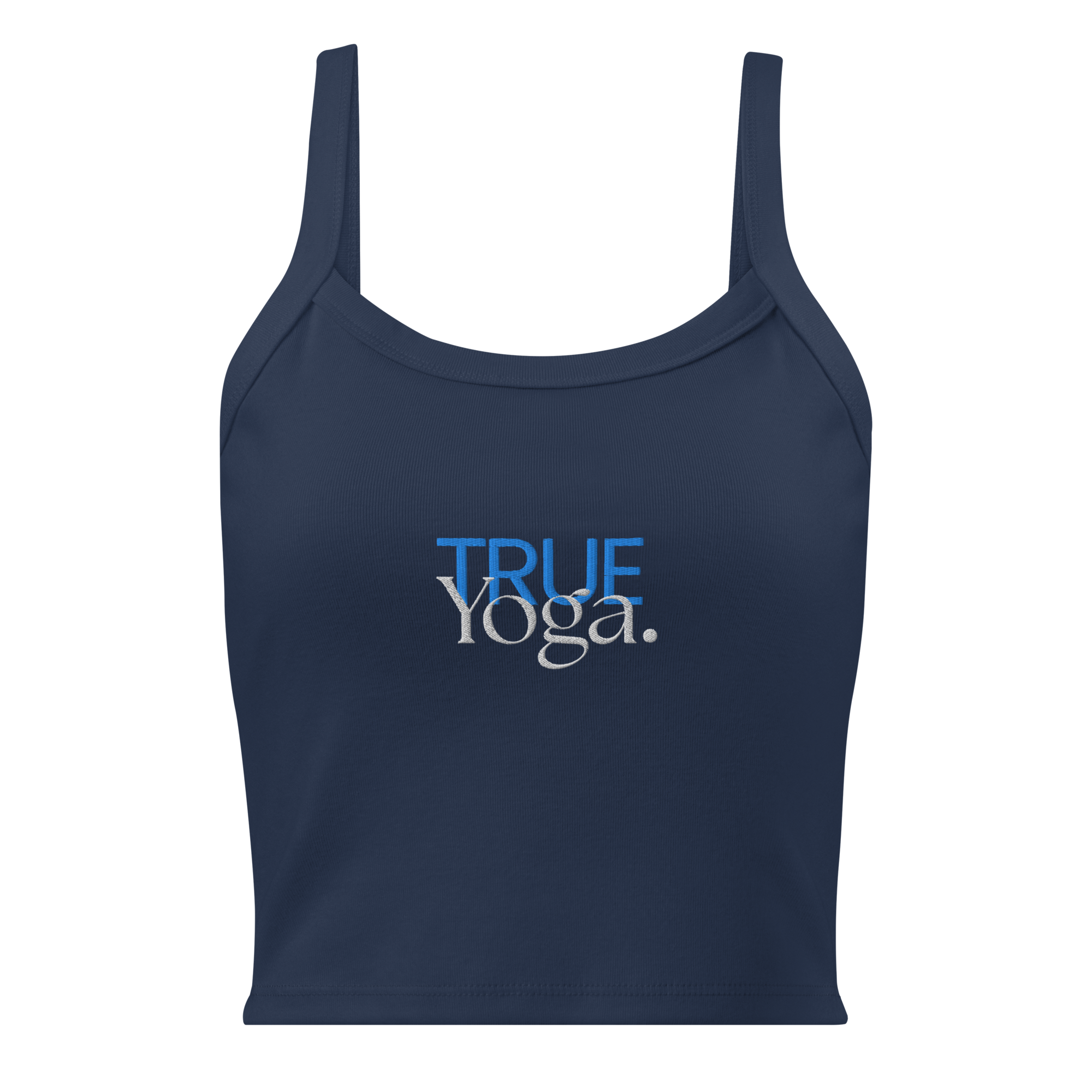 TrueYoga. Ribbed Tank (Black/Navy)
