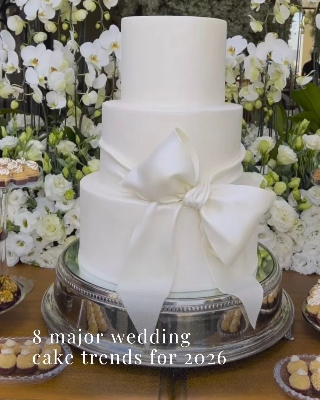 Wedding cakes are getting a major refresh in 2026.

Think beyond the traditional tiered cake. Different textures, unique designs, and unexpected details are making cakes feel more personal than ever.

Swipe through to see exactly what's trending, and