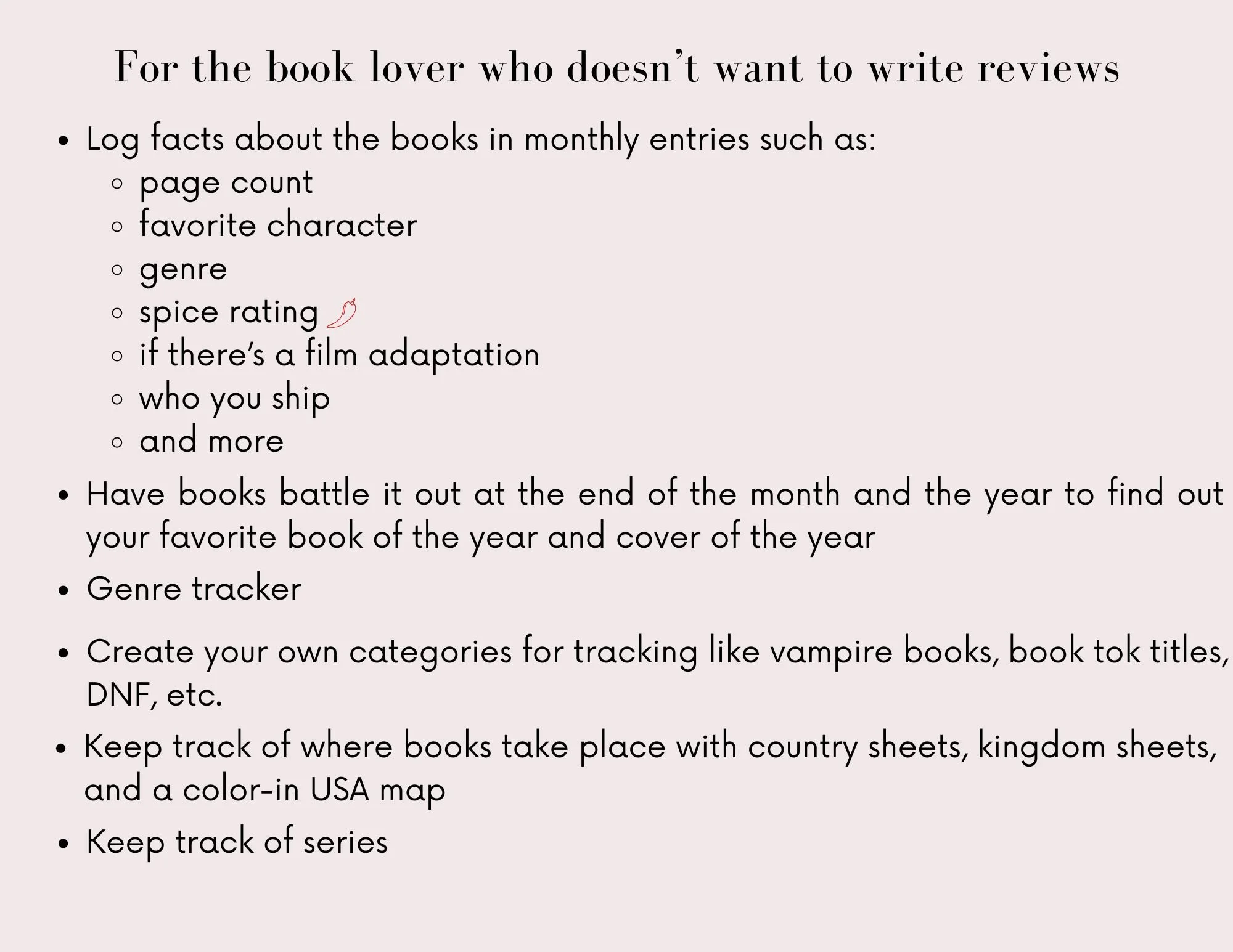 The Ultimate Book Log Reading Journal Digital Copy — The Reading Chamber