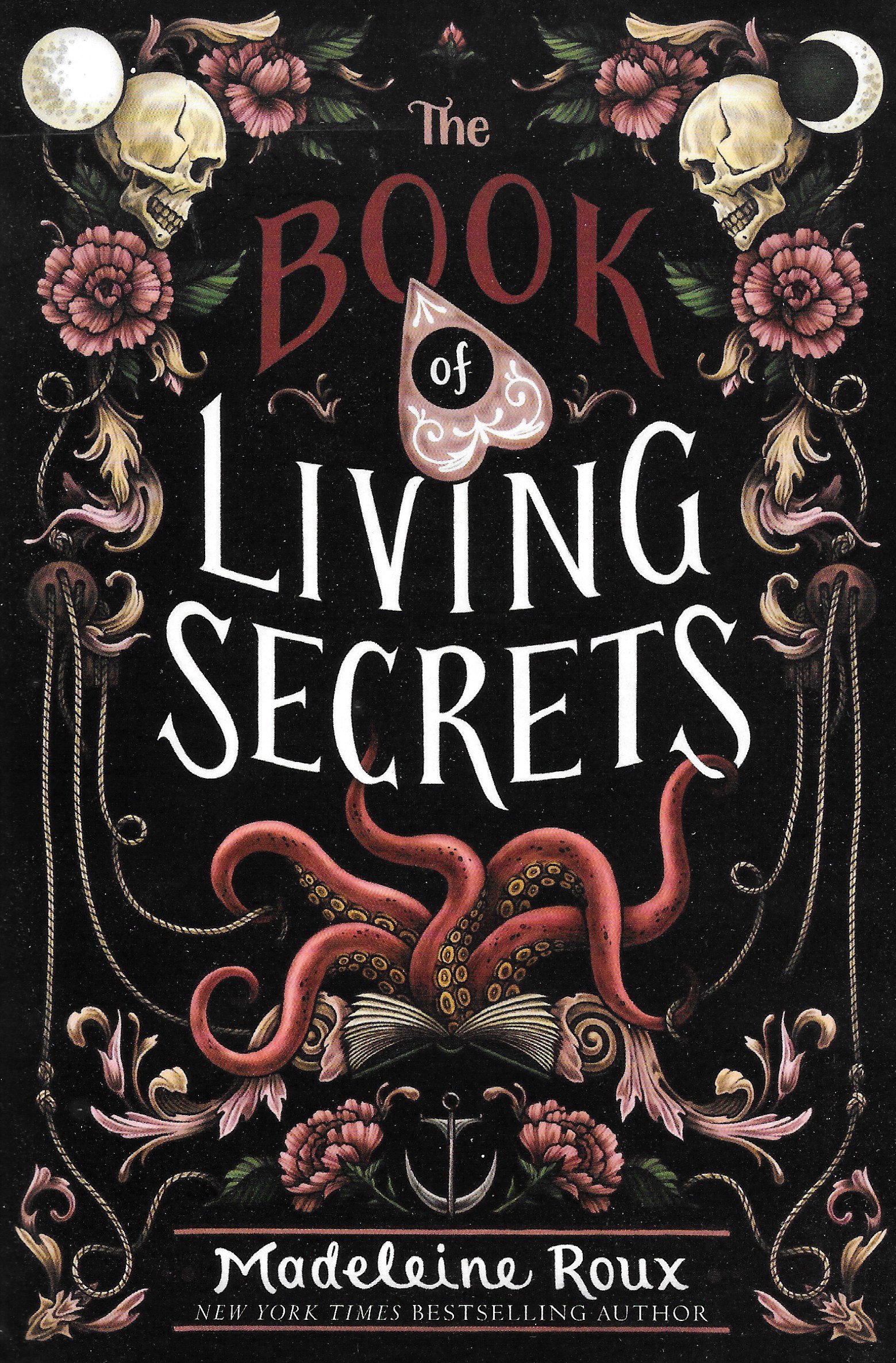 the book of living secrets by madeleine roux, a young adult fantasy book with horror elements