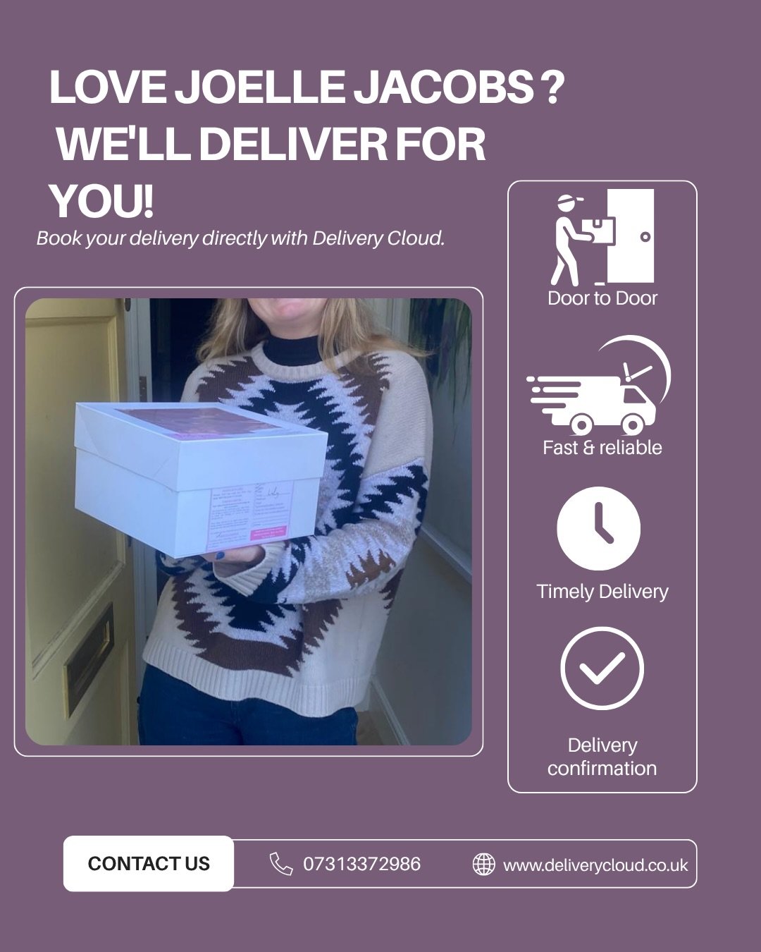 🎂LOVE JOELLE JACOBS?
WE&rsquo;LL DELIVER FOR YOU!
Book your delivery directly with Delivery Cloud.✨
We had the absolute pleasure of delivering this stunning,masterpiece from @joelle_jacobs directly to one of our wonderful clients in London 
Why stre