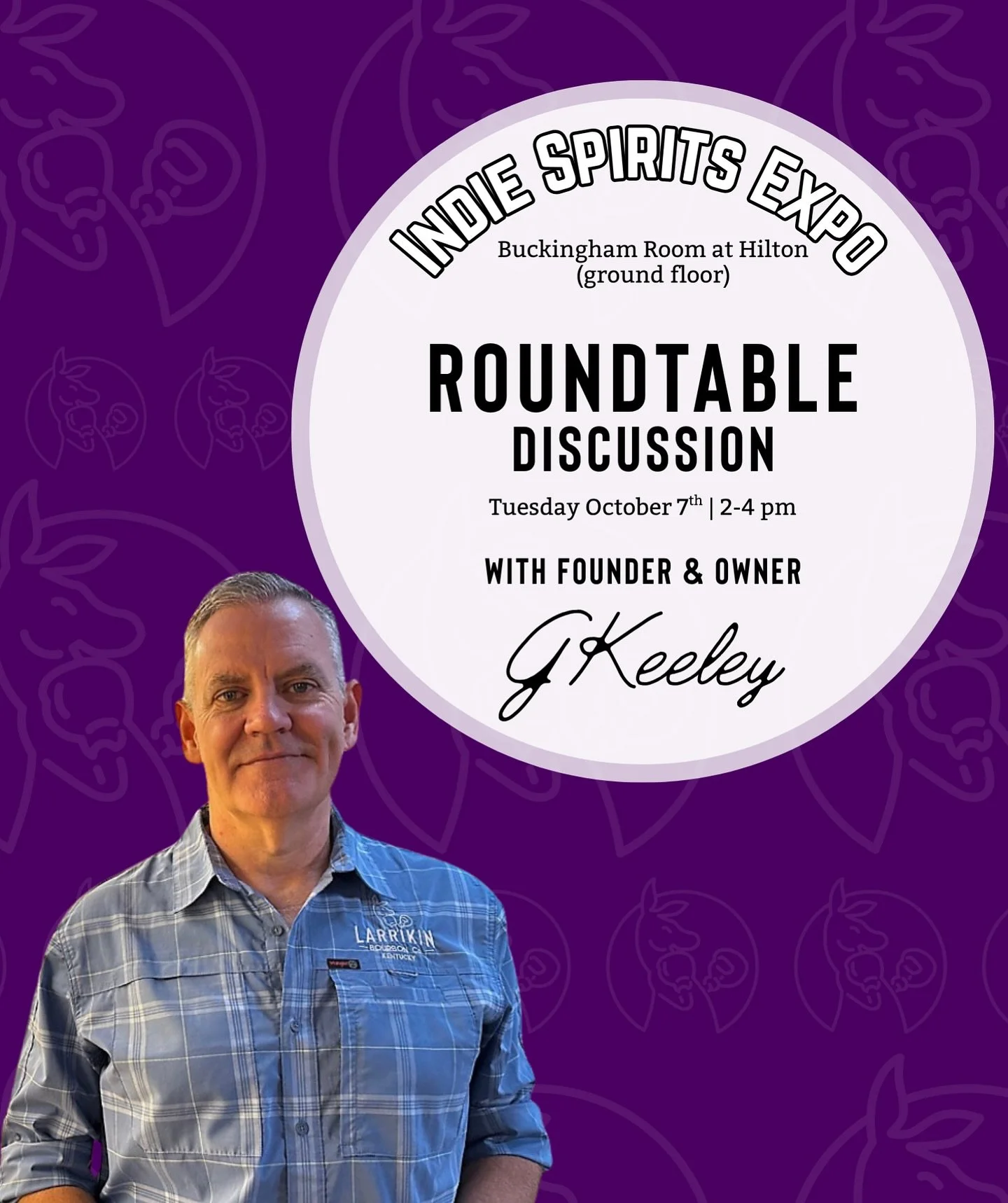 Chicago! Greg is in your neck of the woods 🥃 Be sure to stop by the Indie Spirits Expo between 2-4pm to listen in to Greg&rsquo;s roundtable discussion involving all things in the industry!