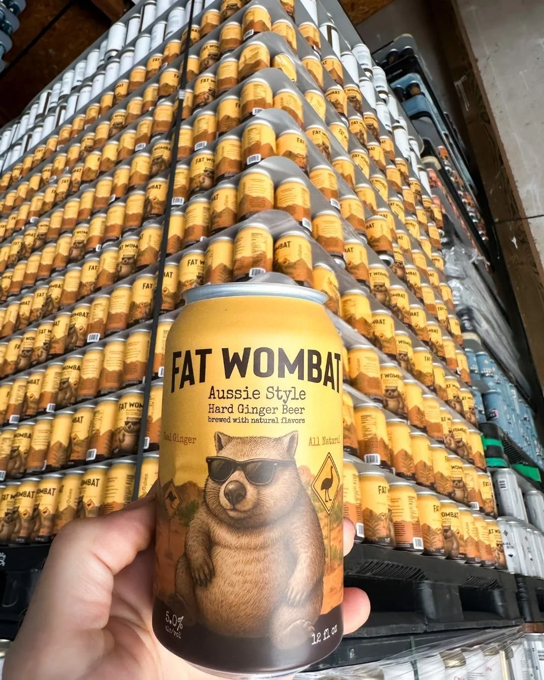 We partnered with ATG for our Fat Wombat Aussie Style Ginger Beer 🍻 Try it this Friday at @atgbrewery House of 1000 Cans event