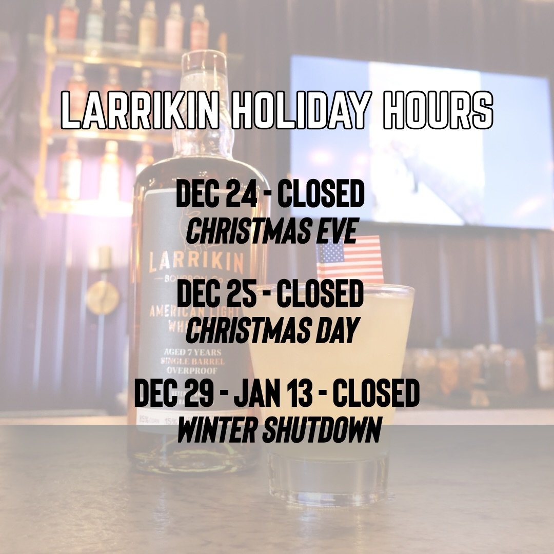 We wanted to remind everyone of our Holiday hours as we head into the very end of 2025

December 24-25 Closed
- to spend time with friends and family

December 29 - January 13 Closed 
- to give our hard working staff a well deserved break