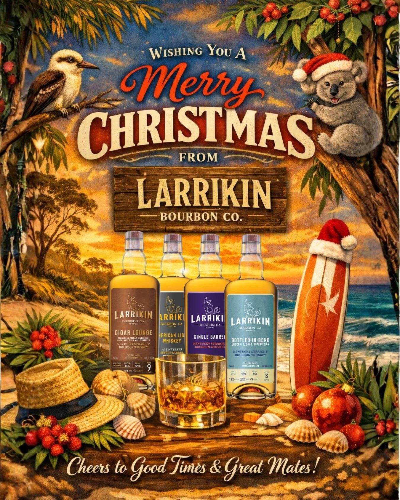 65&deg; on Christmas Day in Kentucky? About as close to an Aussie Christmas as we&rsquo;ll get.

Merry Christmas! Drink responsibly today🎄🥃