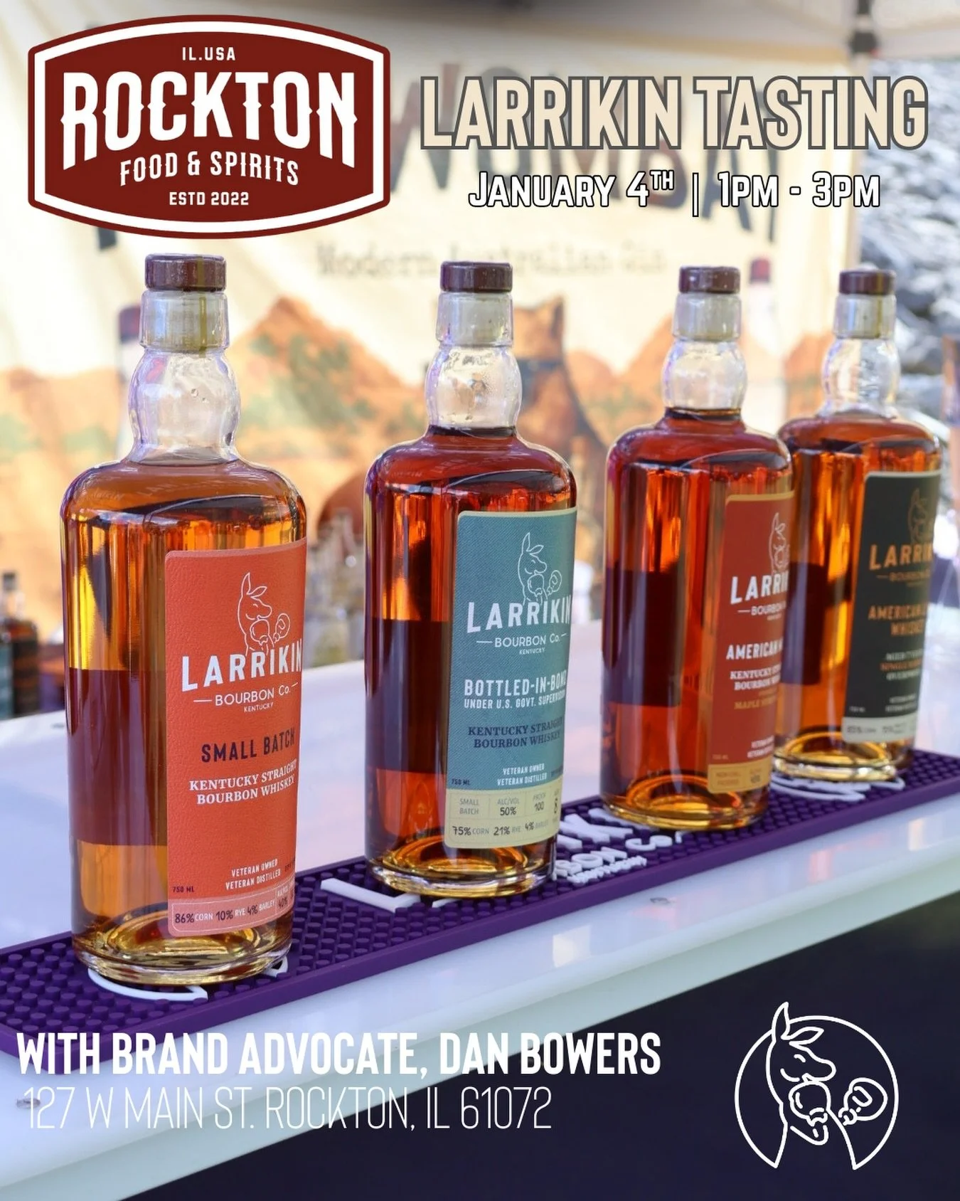 We will be at Rockton Food &amp; Spirits on January 4th for their End of the year MEGA Allocation raffle. Drawing is at 2pm and we will be there until 3pm. 

Head to rocktonspirits.com for more information. Cheers and see you there 🥃