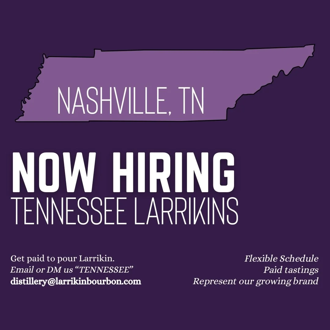 We&rsquo;re growing in Tennessee 🍀
Nashville - this is your sign.

Get paid to pour Larrikin, meet great people, and be part of a brand on the rise. 🥃

Flexible schedule + paid tastings = not your average side gig.

📩 DM us &ldquo;TENNESSEE&rdquo;