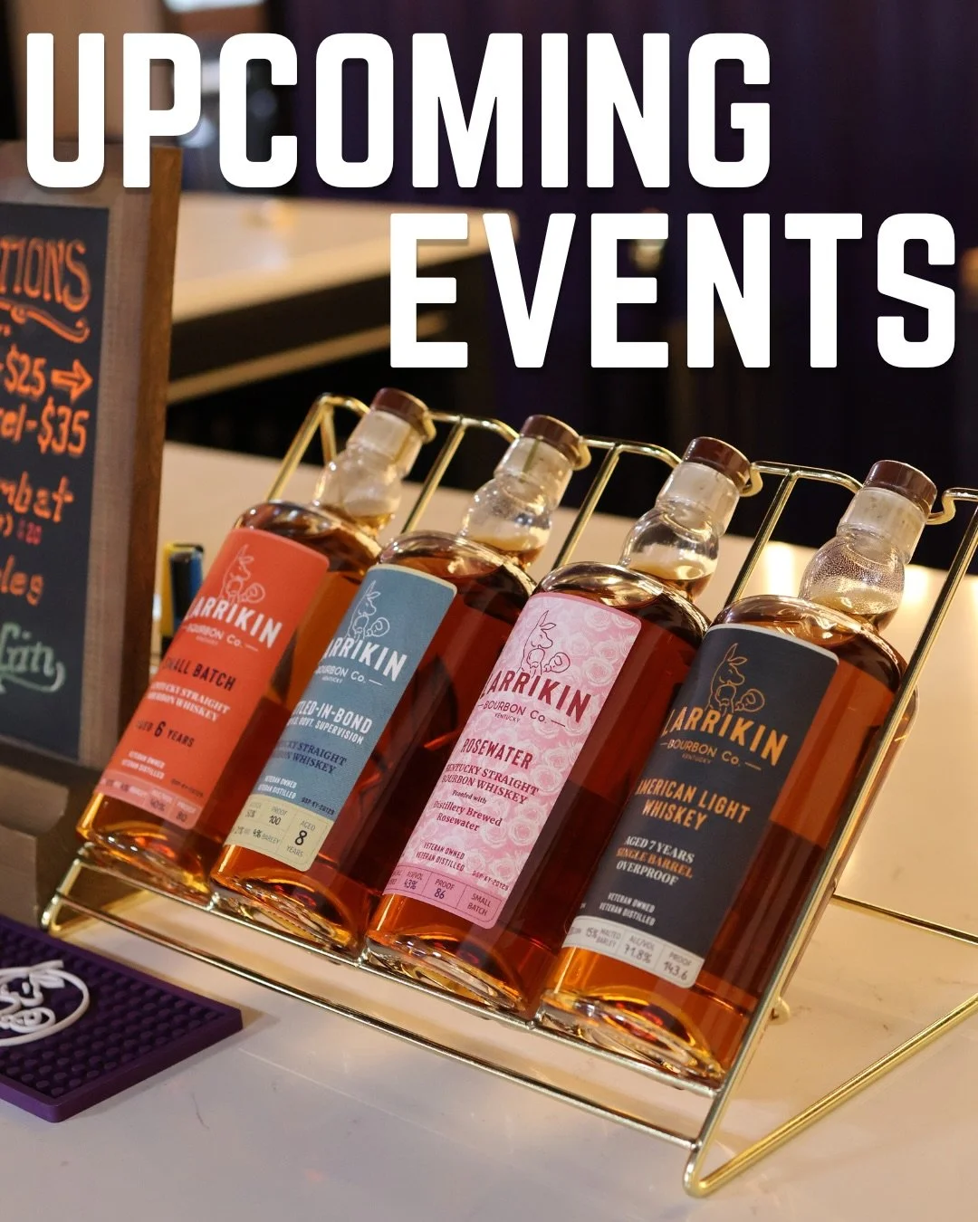 Our week is PACKED. Find us at any of these locations this week to try what everyone has been talking about. 🥃

Not to mention, @larrikindistiller is in CA, looking for projects to keep him busy. Reach out if you know someone that NEEDS Larrikin Bou