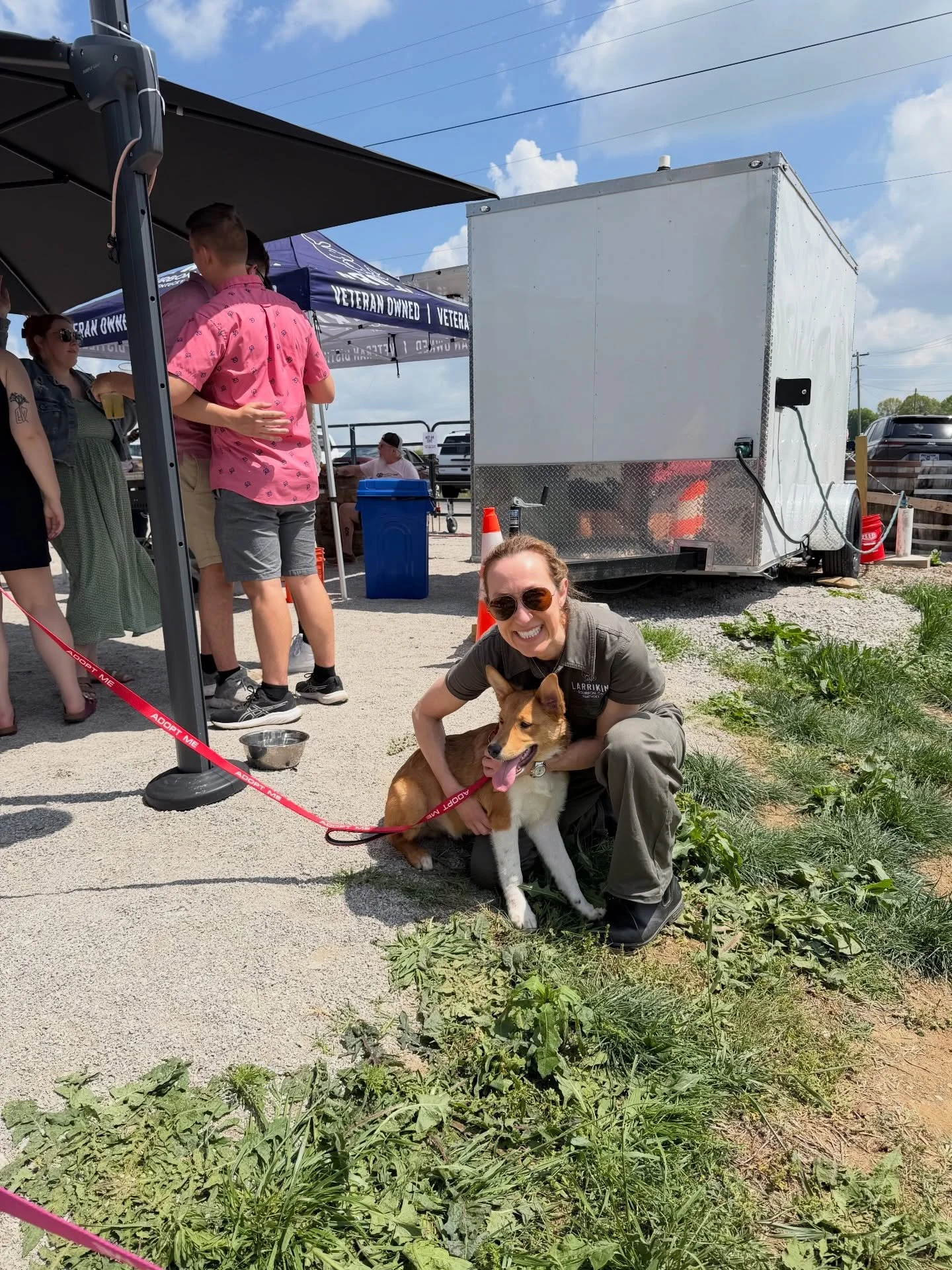 We have adoptable dogs on site for the next couple hours! These babies need to leave with a home! 🏠