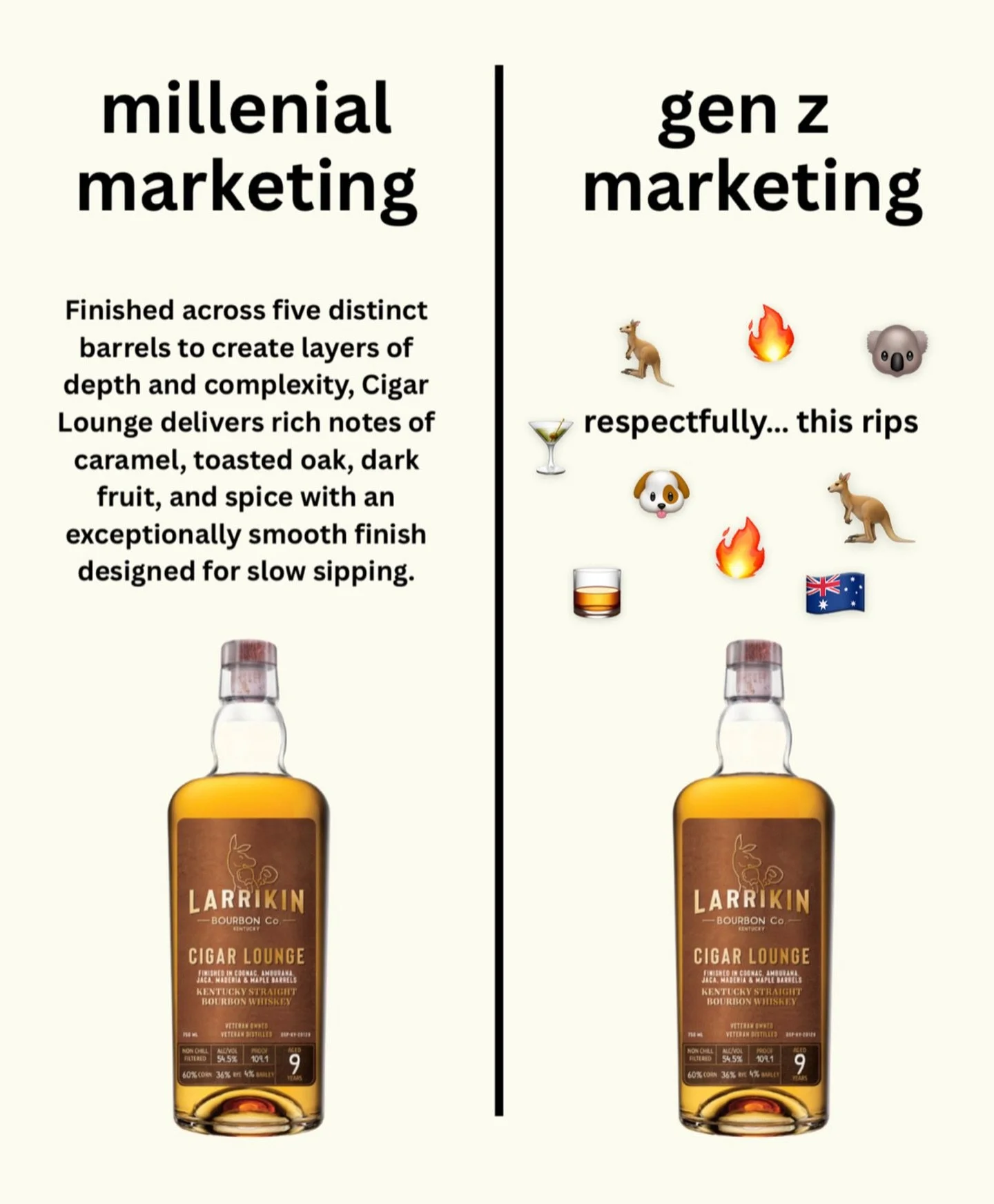 respectfully&hellip; we are not going to tell you what to taste 🦘🥃