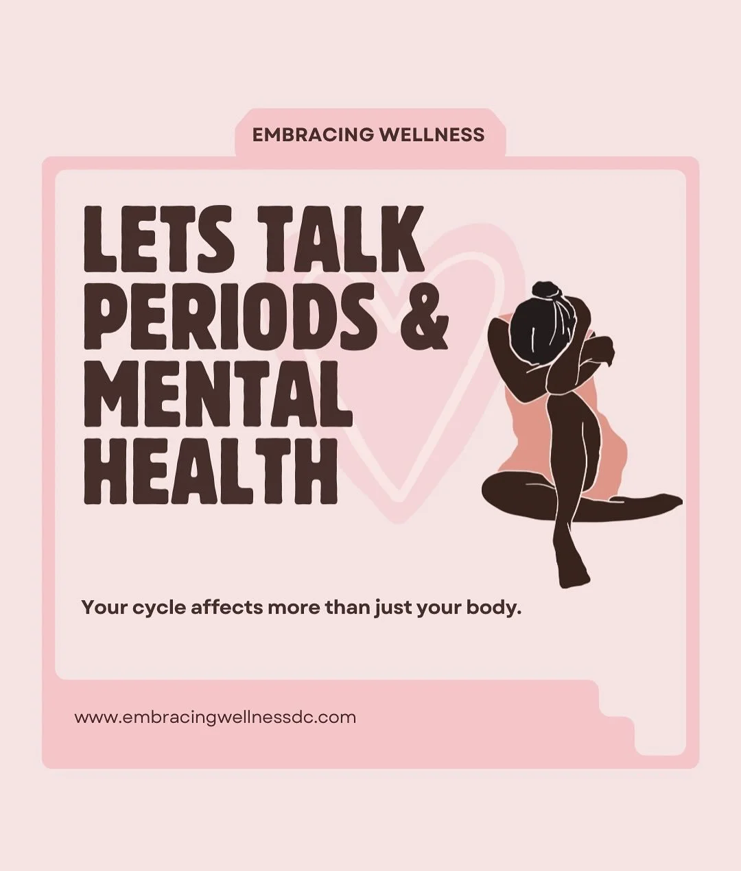 Let&rsquo;s talk periods &amp; mental health 💗

For many, premenstrual changes bring more than cramps or bloating. They can deeply affect mood, focus, energy, and relationships.

Premenstrual Dysphoric Disorder (PMDD) is a severe form of PMS that im