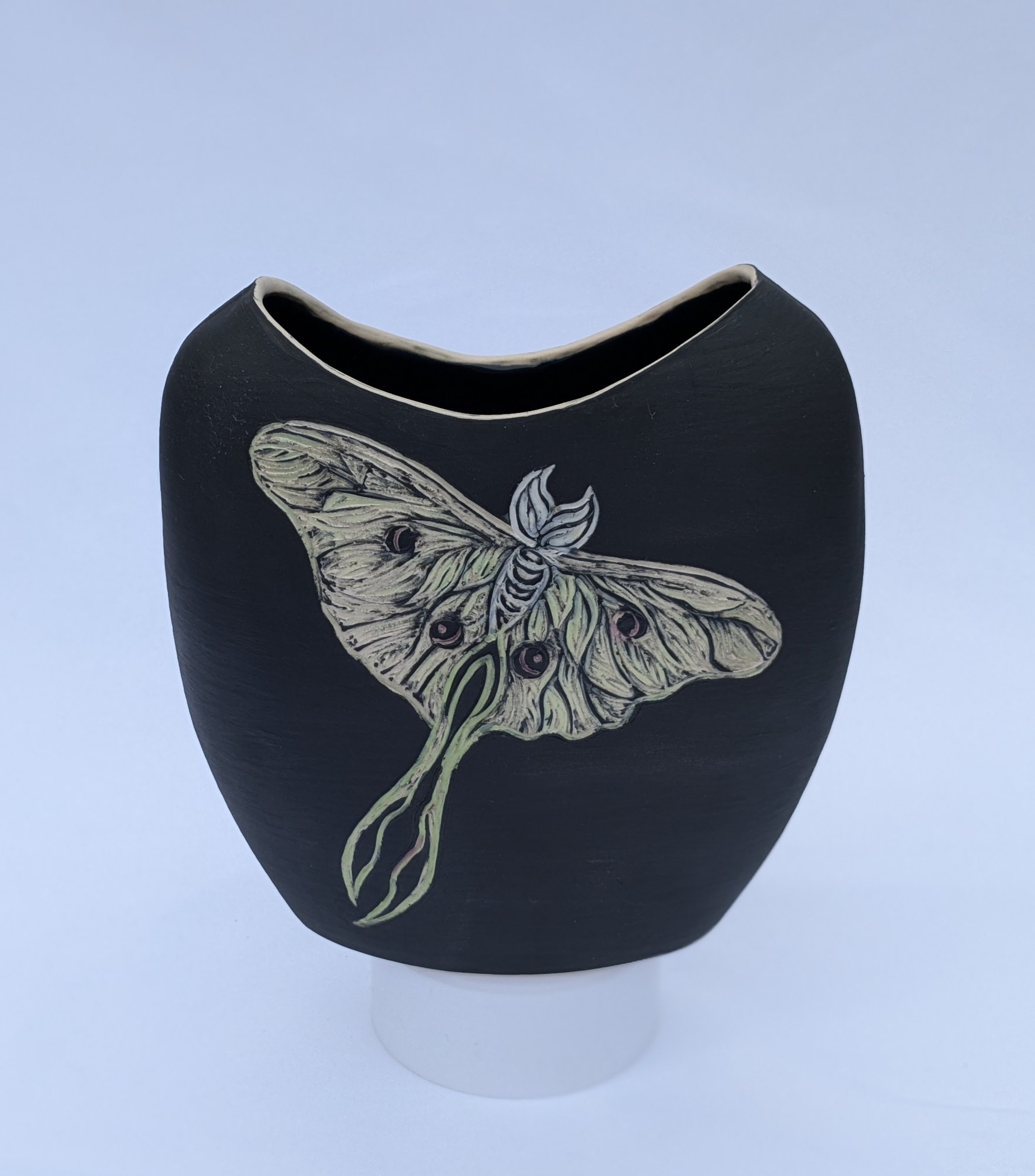 Luna Moth Vase