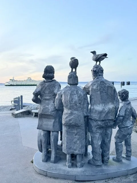 "Seeing Whales"  artist Richard Beyer installed October 2003