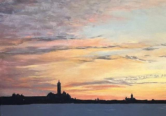 Jowynna Michel, Venice Sunset, Pastel