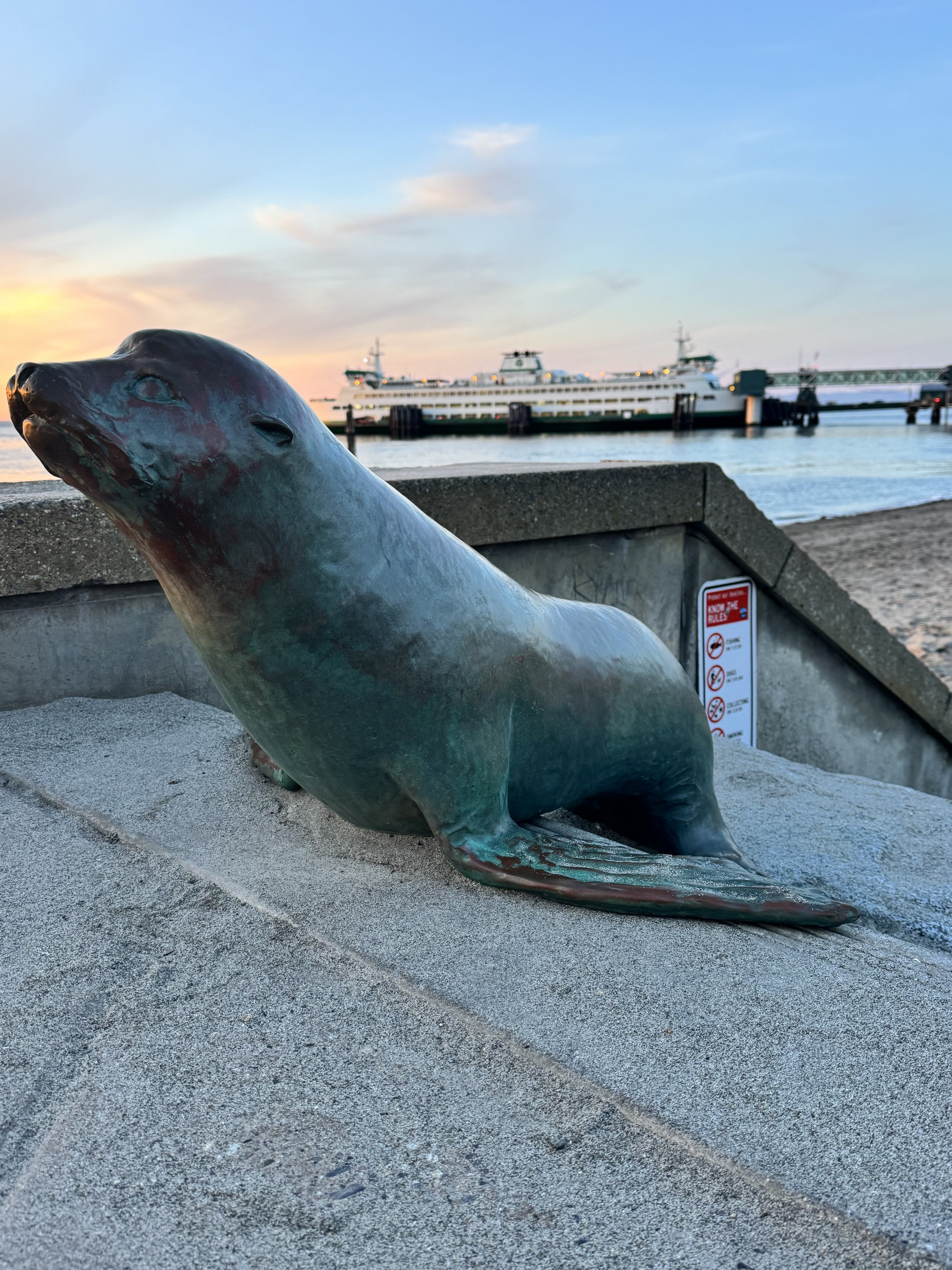 "Locals"  artist Georgia Gerber installed May 1989