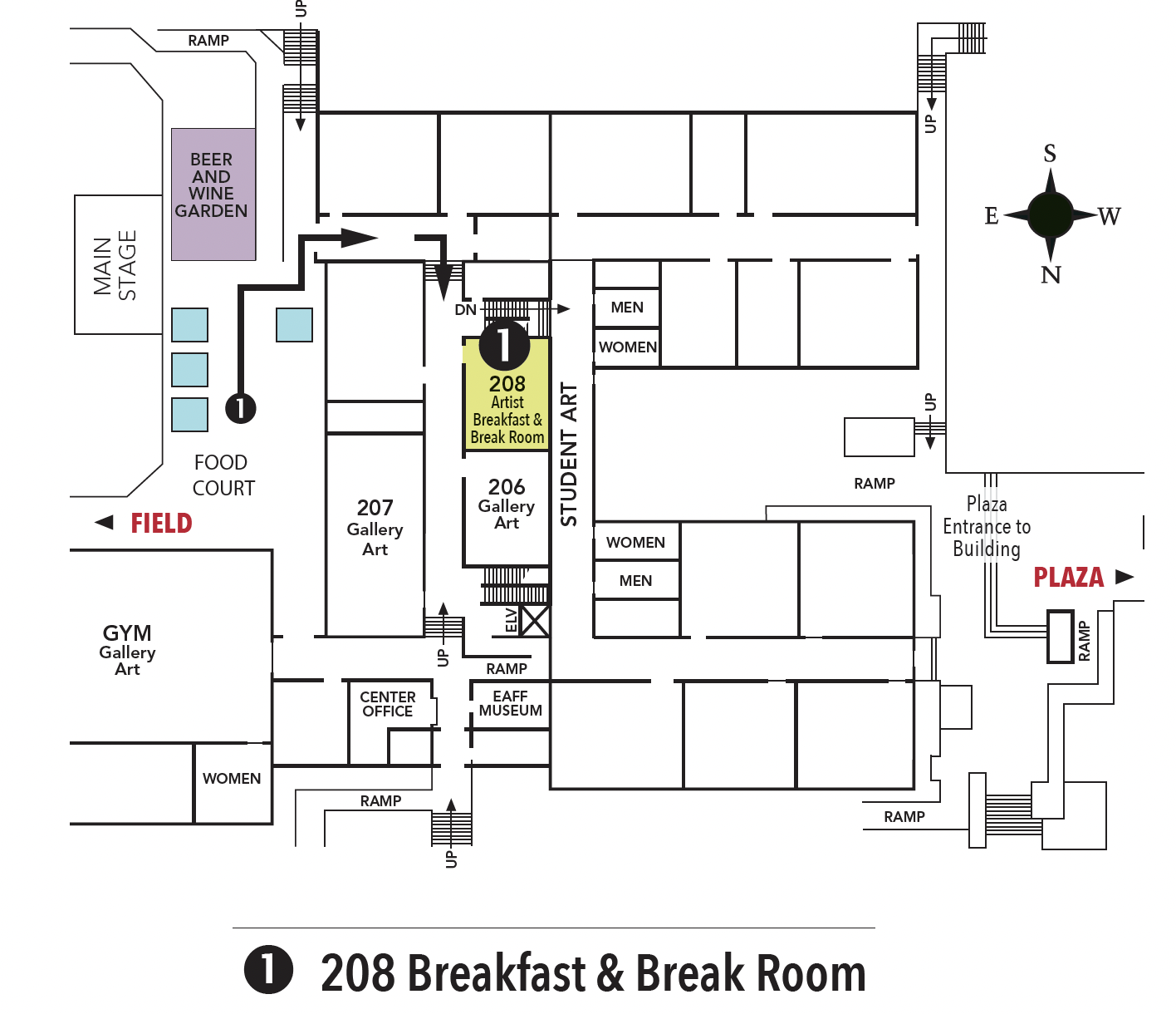 Break Room Map