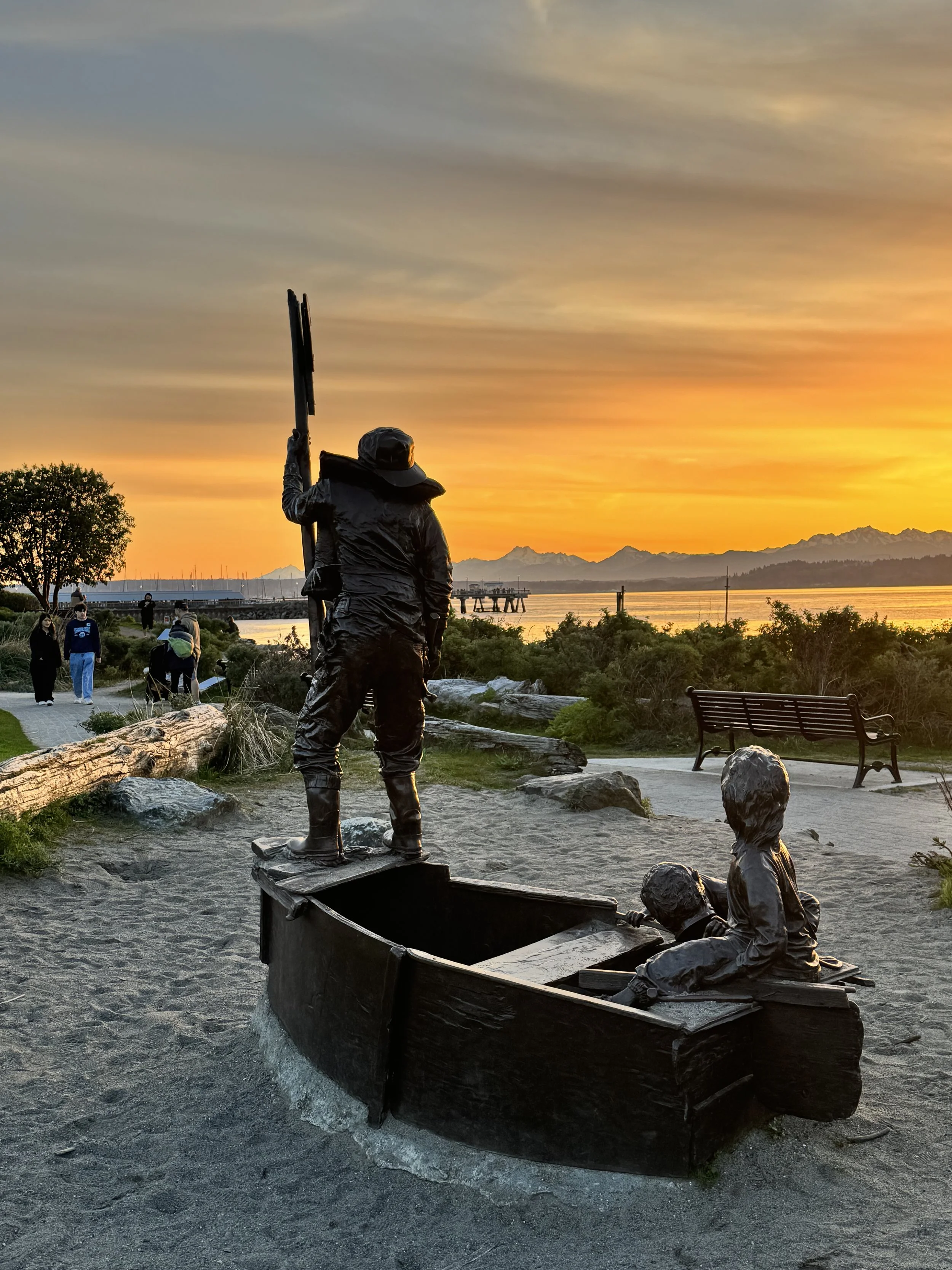 "Beach Launch"  artist Robert Cooke installed May 1998