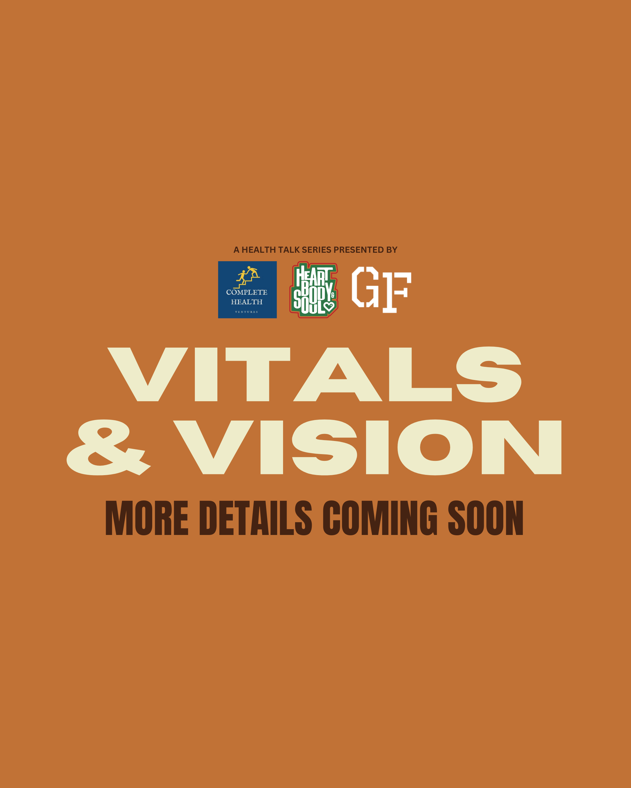 Vitals &amp; Vision: April 2026