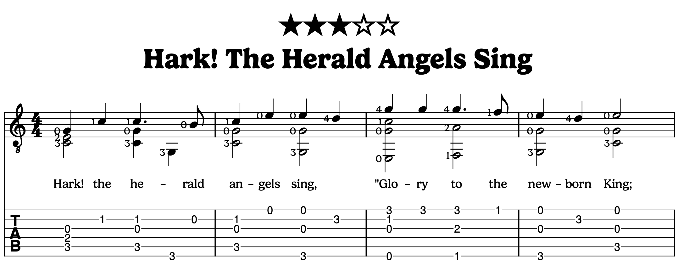 Hark! The Herald Angels Sing - Intermediate Solo