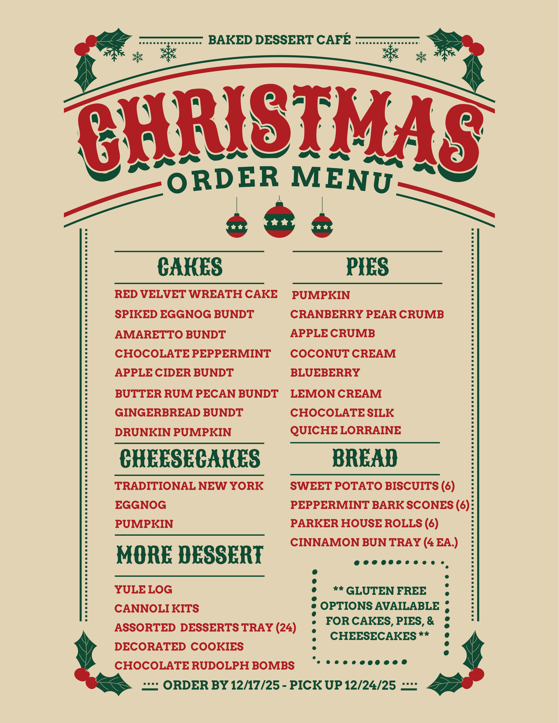 Red And Green Vintage Christmas Dinner Menu.PNG