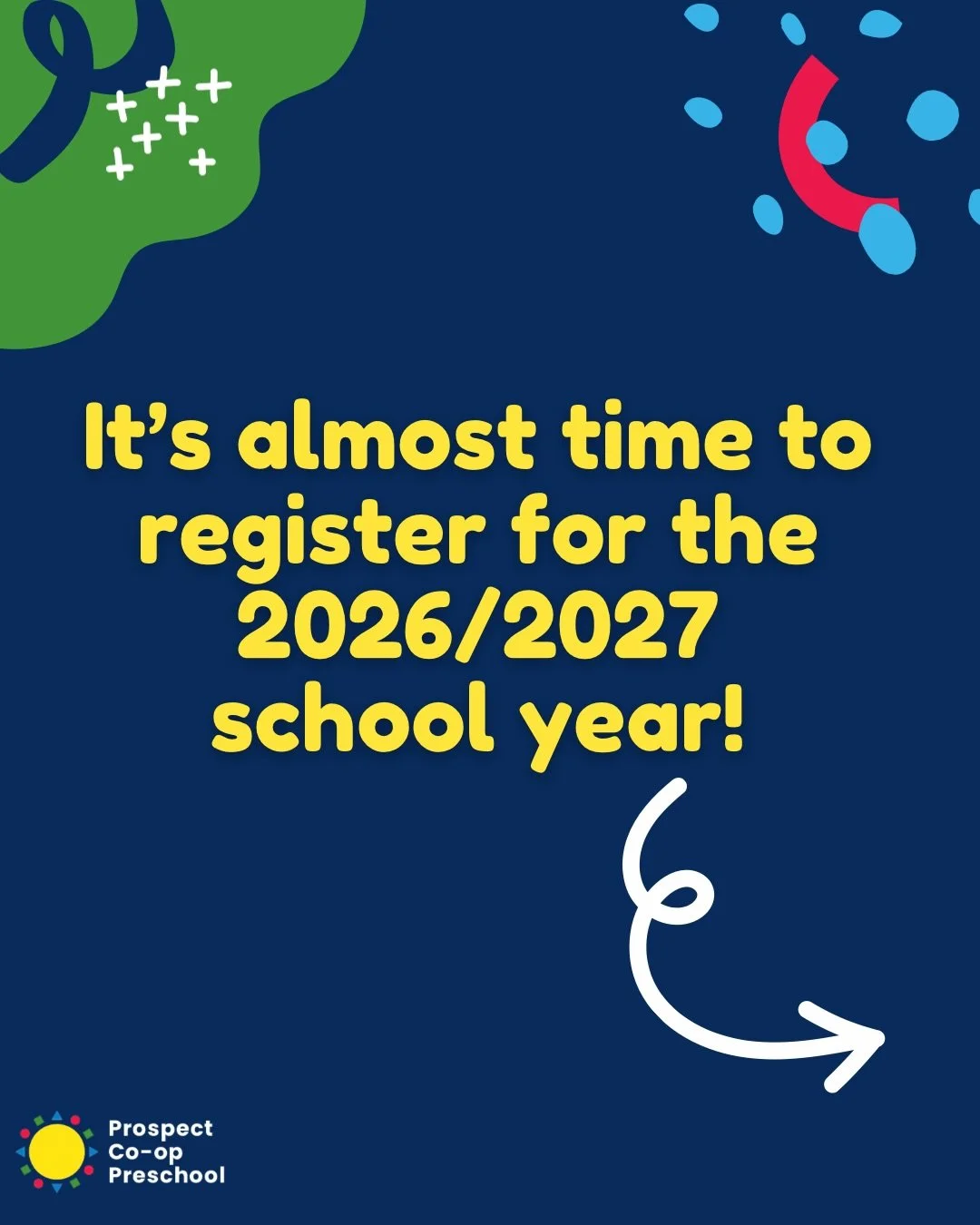 It&rsquo;s almost time to register for the 2026/2027 school year! 🎉 

Here&rsquo;s why our play-based preschool is a great place for your 1.5 - 5 year old child:

☀️ Prospect Preschool is proudly committed to the idea of play-based learning for youn