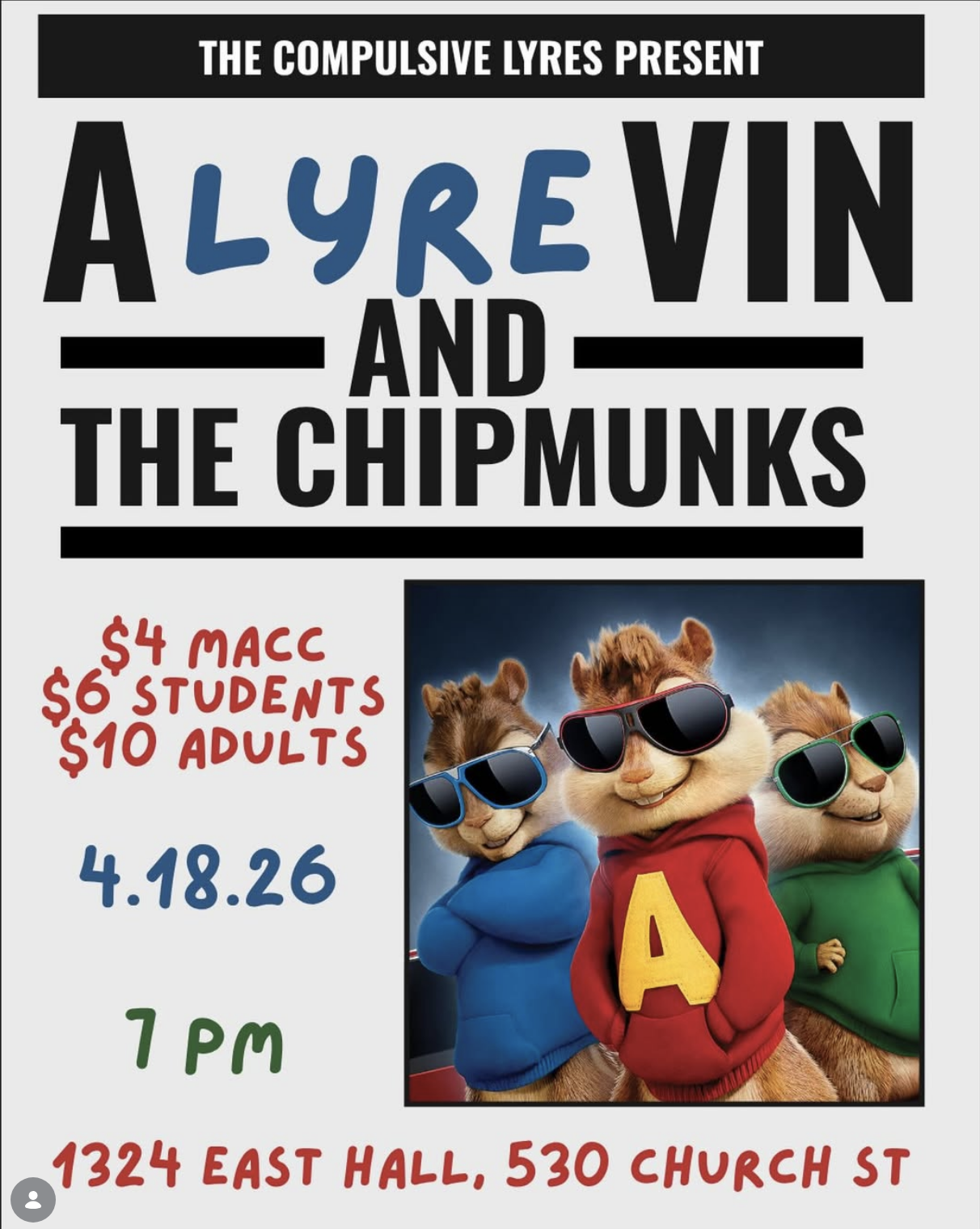 Compulsive Lyres: Winter A Cappella Concert