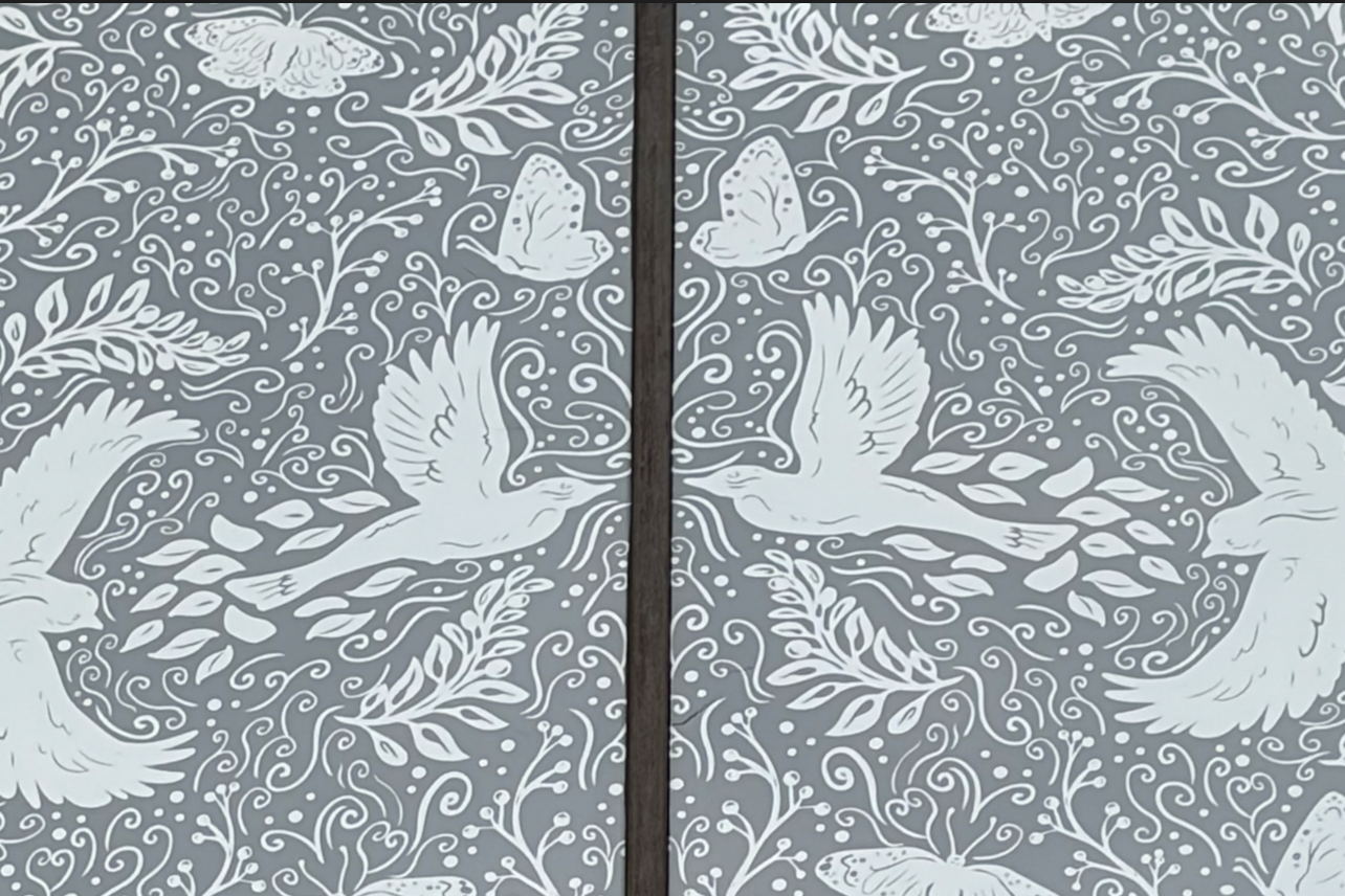 Bird-Friendly Window Mural by Suher Salim