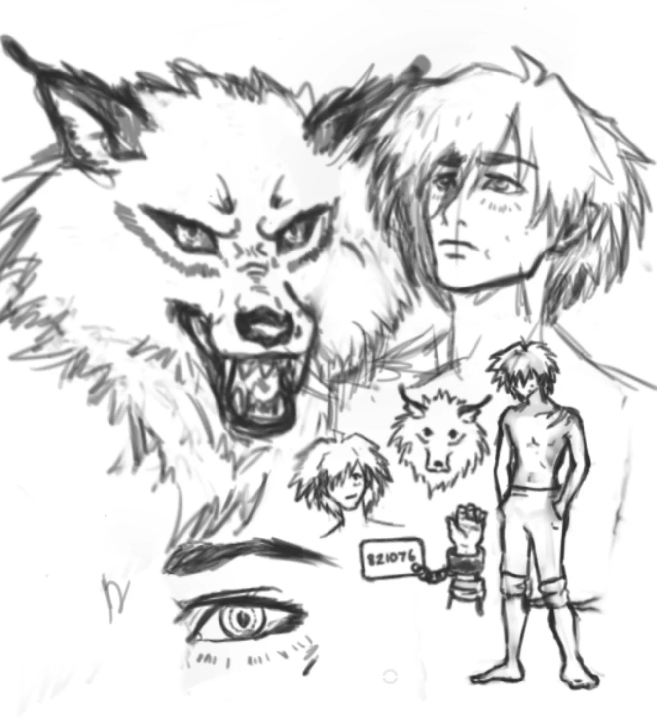 DRAGON COVE OF MYTHS, LEGENDS, AND STORIES: Character sketch #3🐺