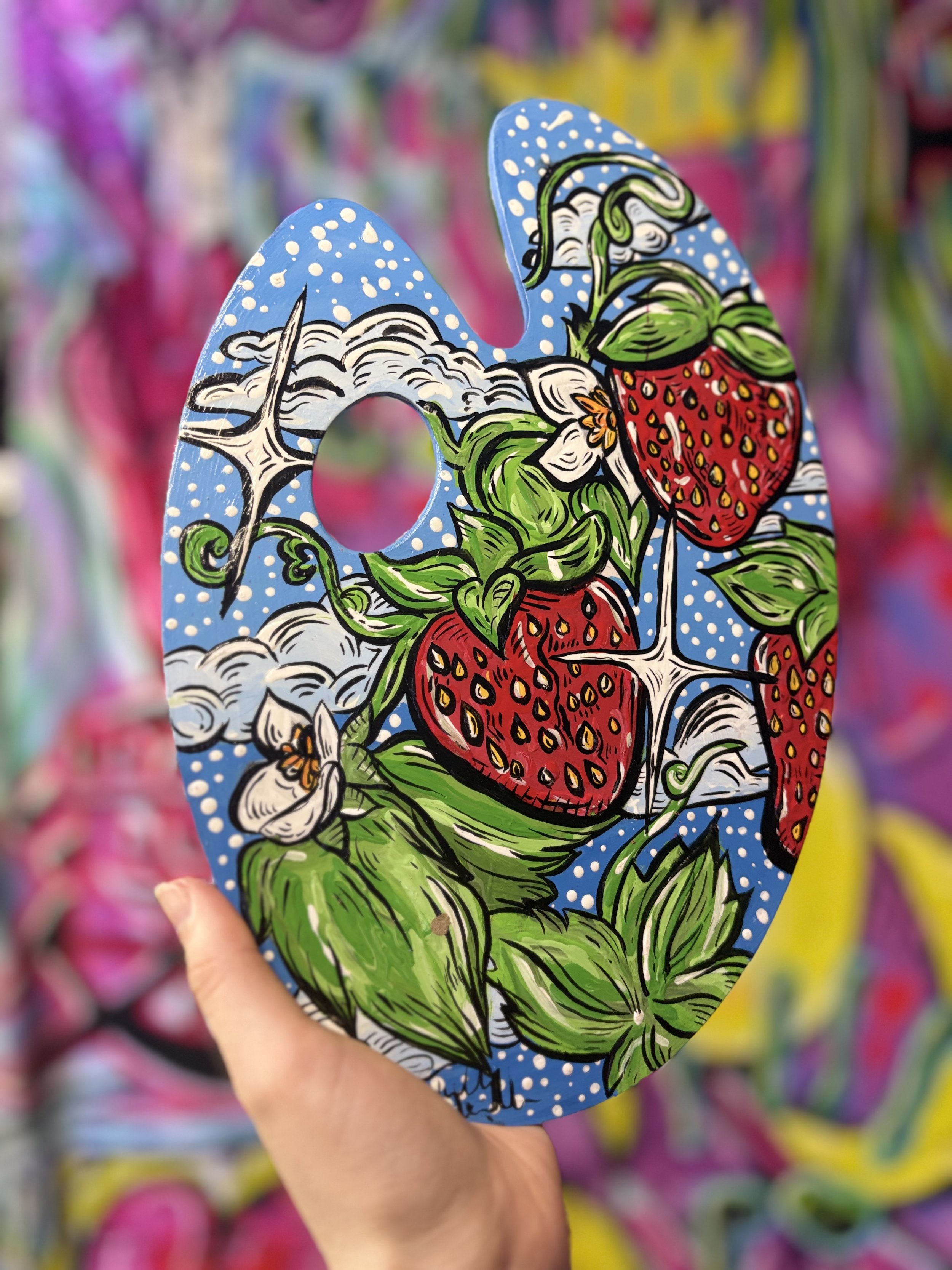 8x10’ Strawberry Daydream Pallet Art